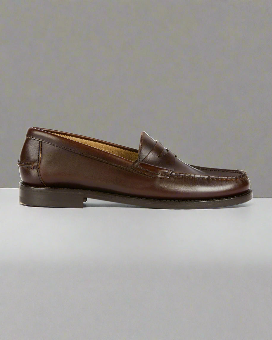 Vellano Dark Brown Penny Loafers