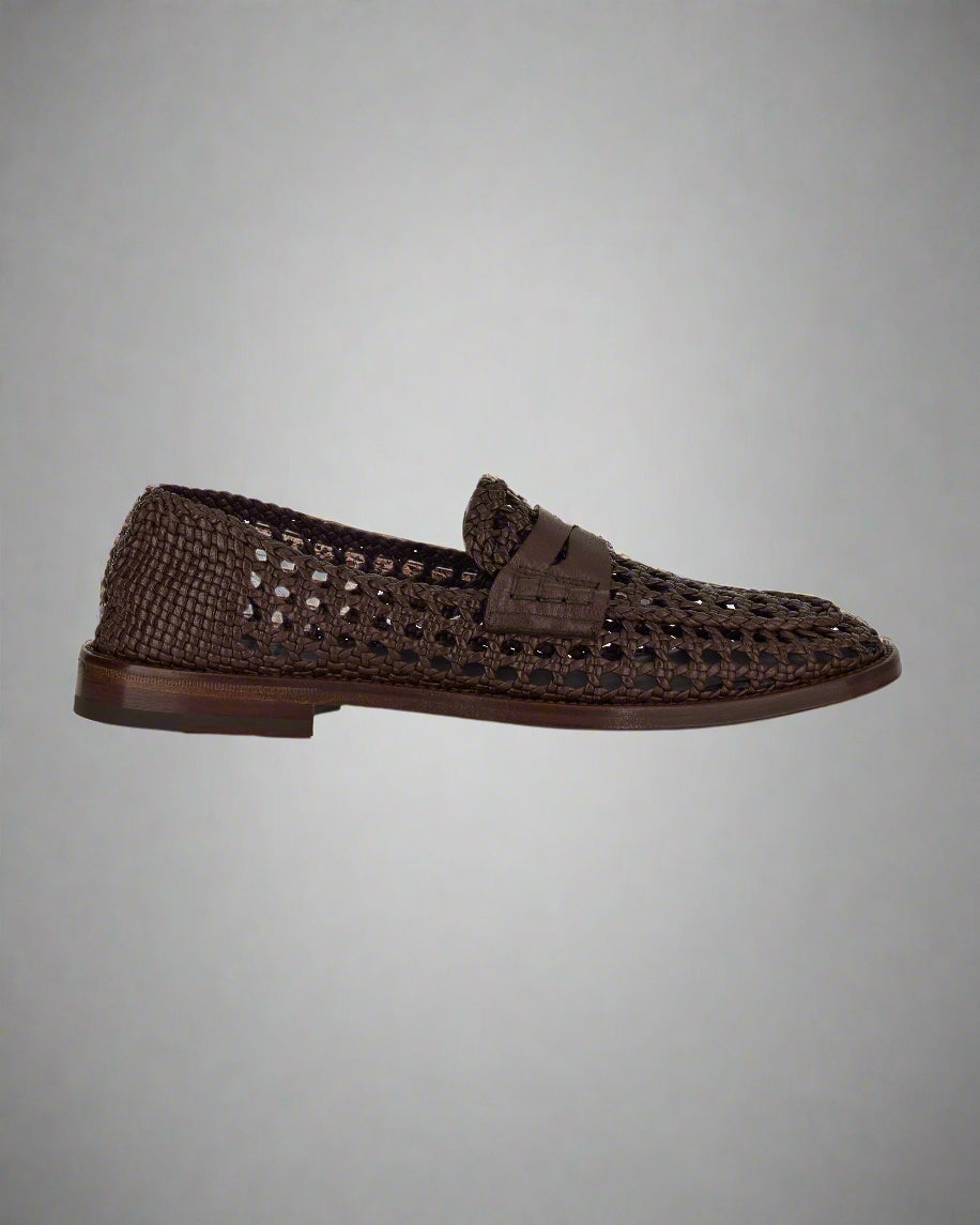 Vellano Dark Brown Penny Loafers