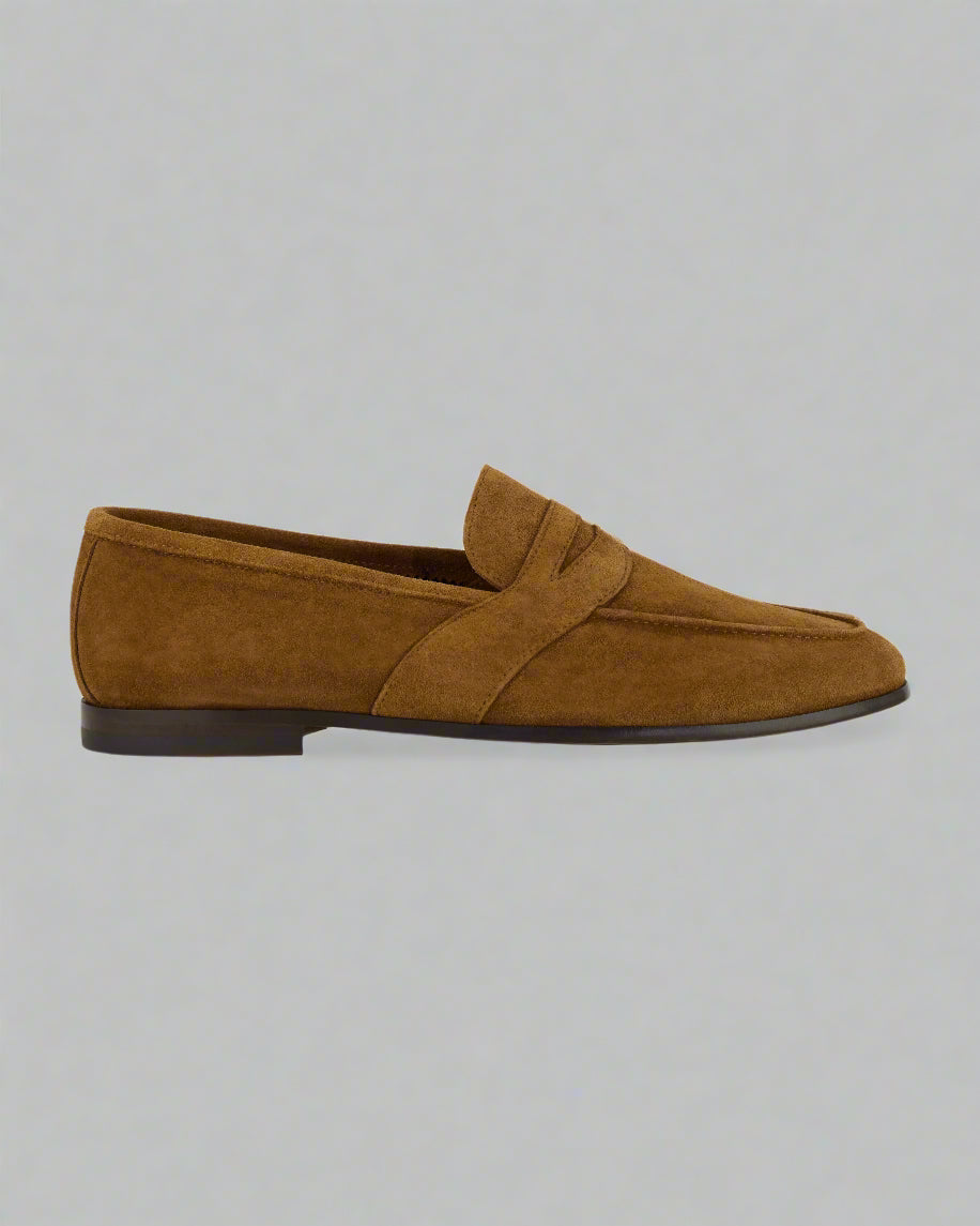Vellano Gabellee Tobacco Suede Loafers