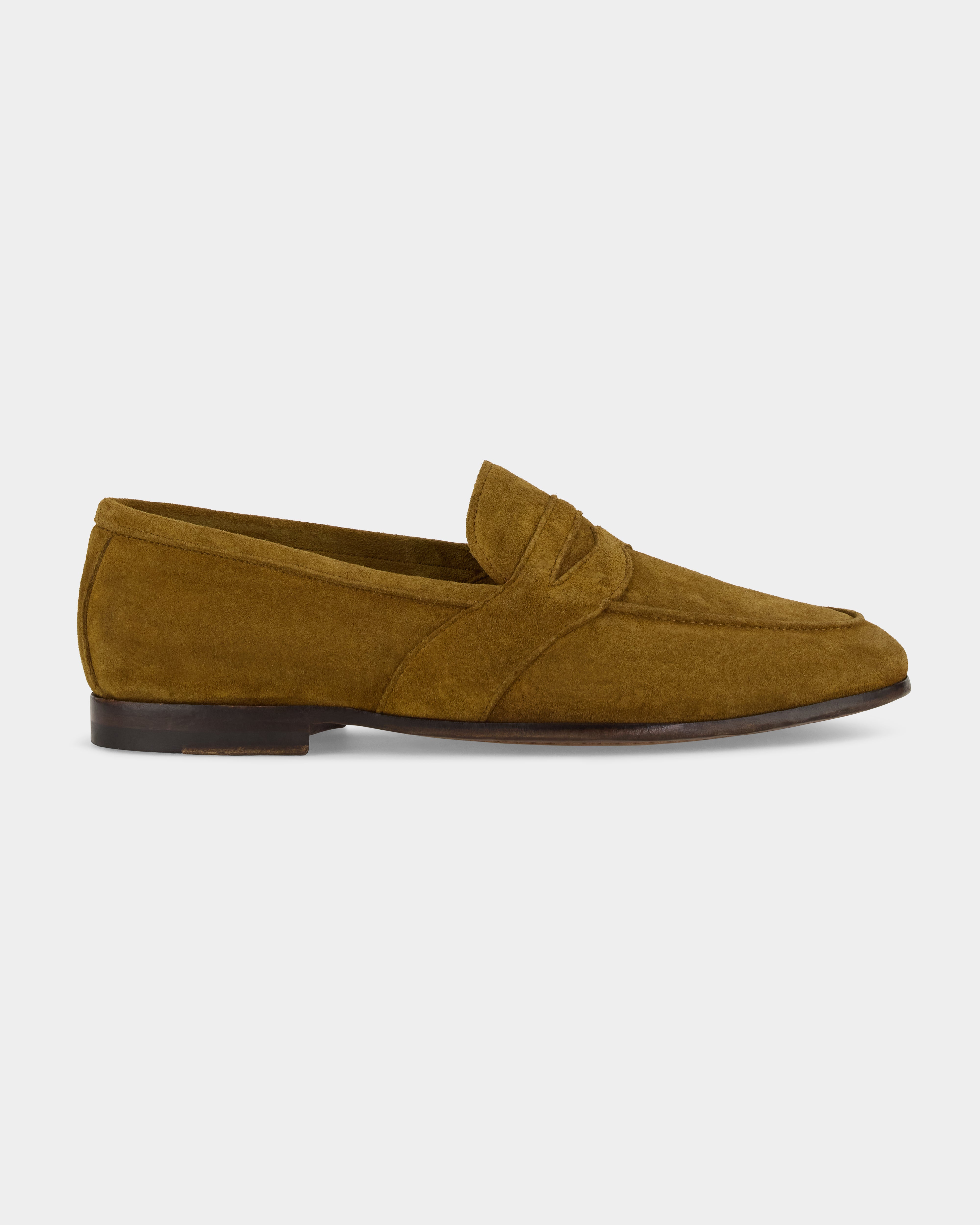 Vellano Gabellee Beige Suede Loafers
