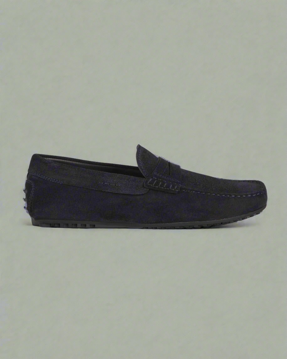 Vellano Eldwynd Blue Suede Moccasins