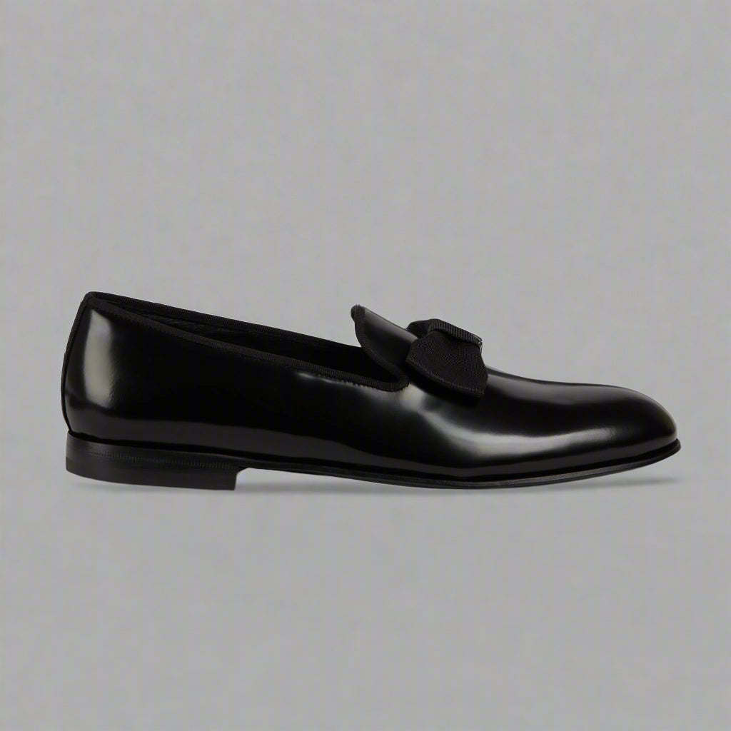 Vellano Merivale Black Belgian Leather Loafers