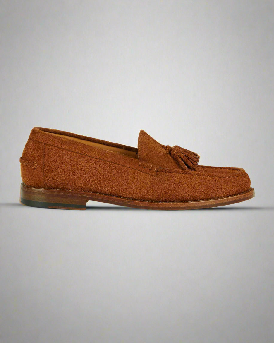 Vellano Marusee Tobacco Suede Loafers