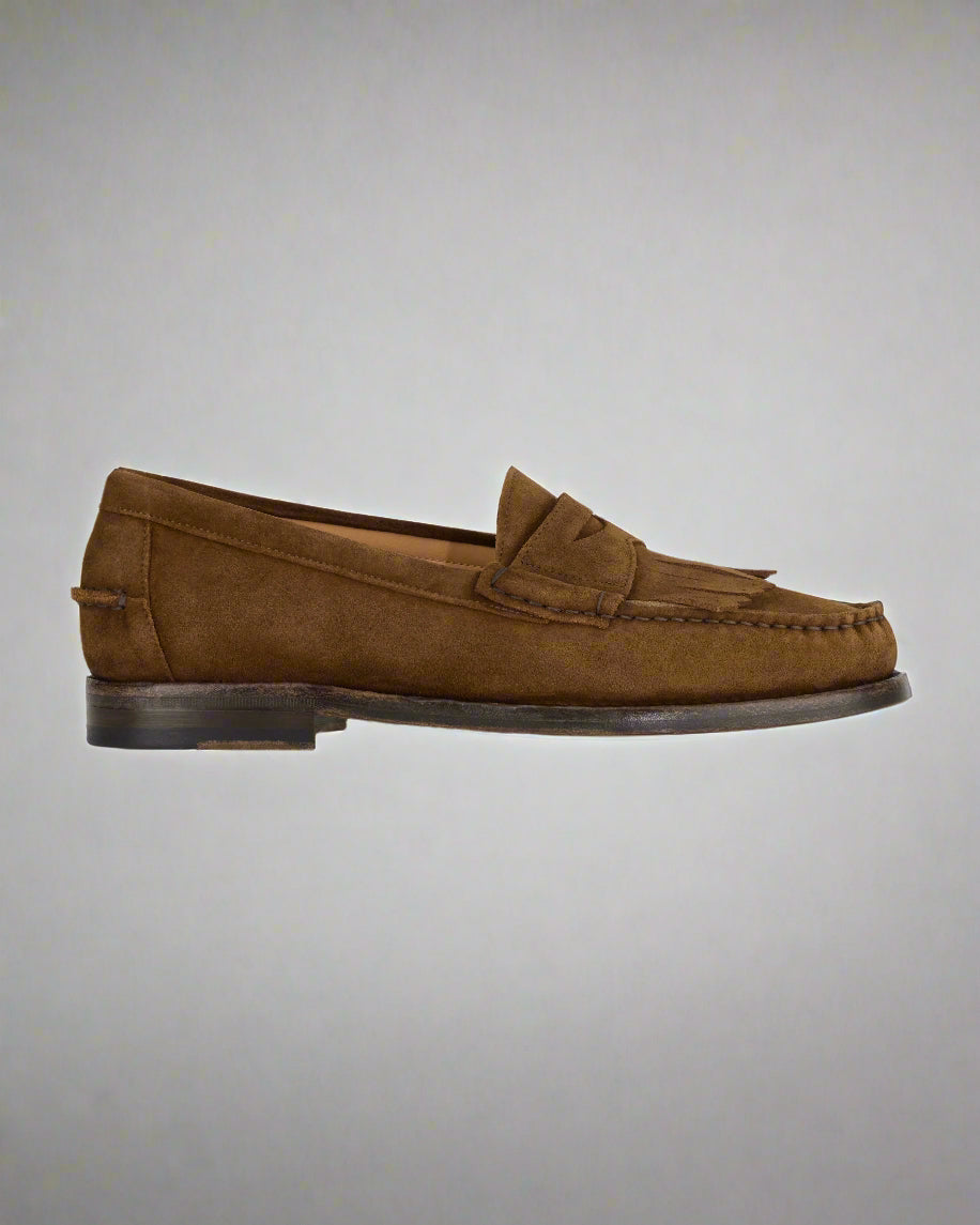 Vellano Tobacco Brown Penny Loafers
