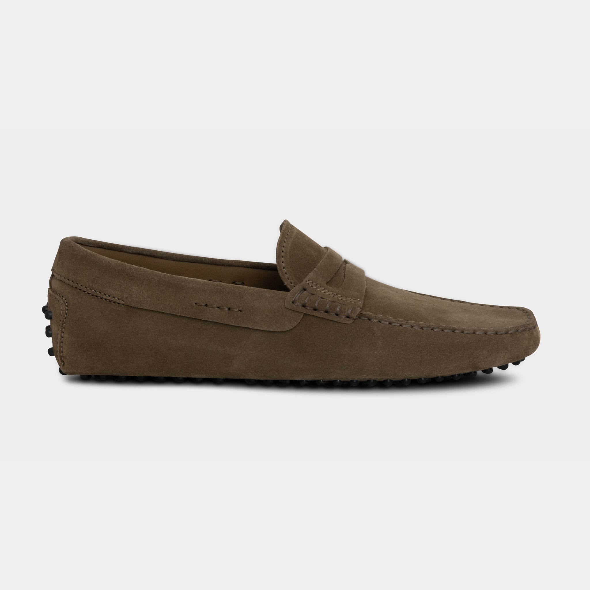 Vellano Eldwynd Beige Suede Penny Moccasins