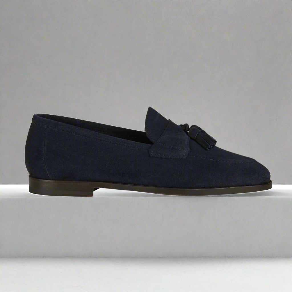 Vellano Straccadent Blue Suede Loafers