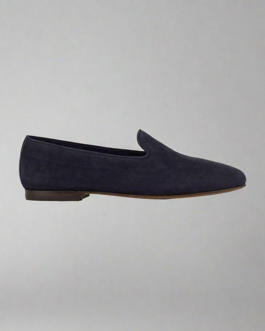 Vellano Vinatt Summer Loafers in Blue Suede