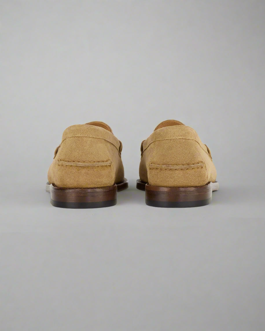 Vellano Beige Penny Loafers