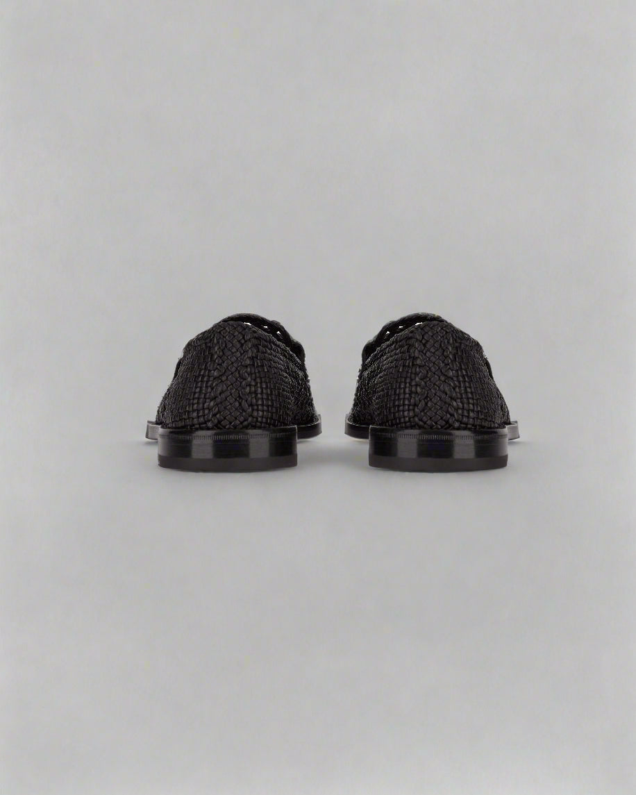 Vellano Black Penny Loafers