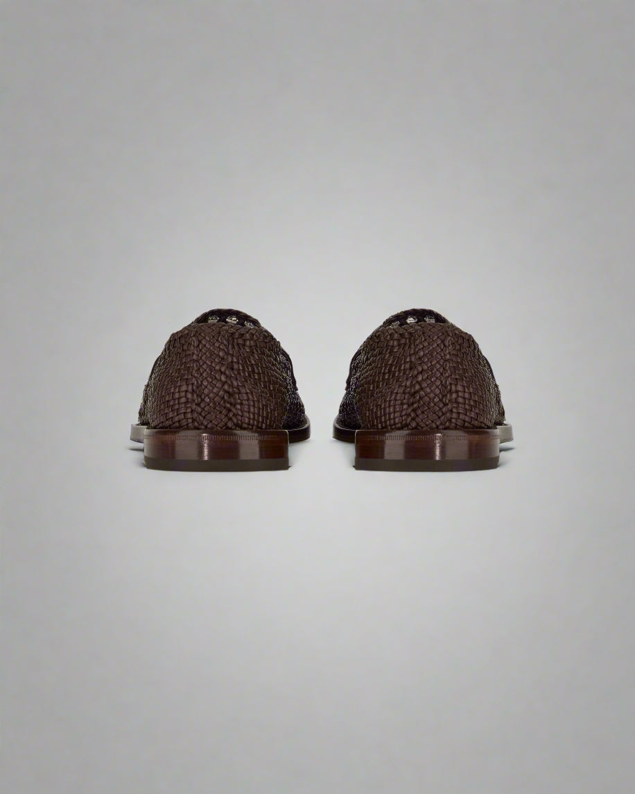 Vellano Dark Brown Penny Loafers