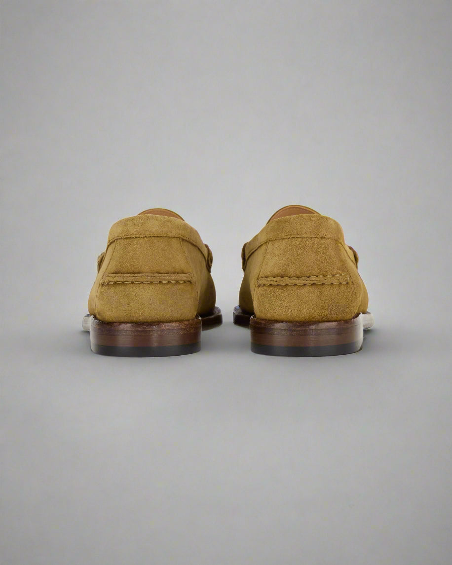 Vellano Beige Penny Loafers
