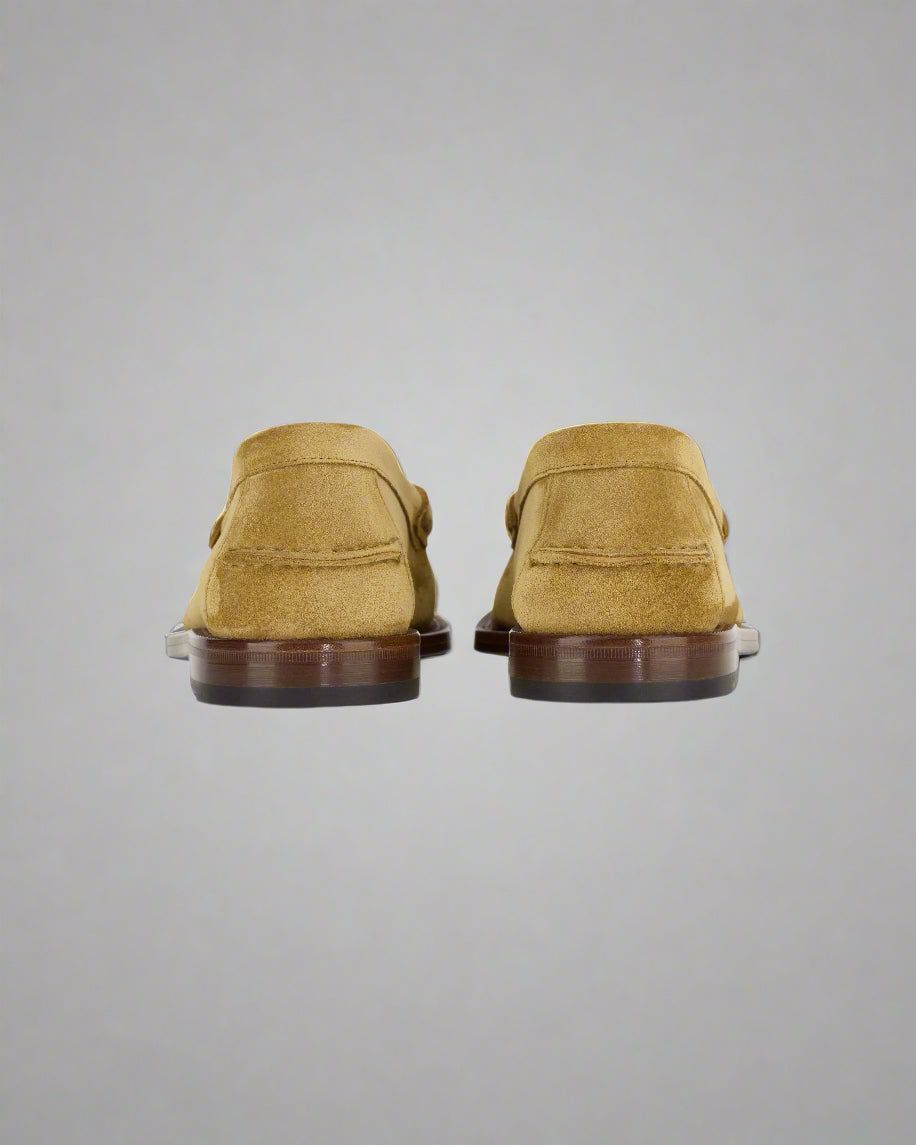 Vellano Raiser Beige Leather Loafers