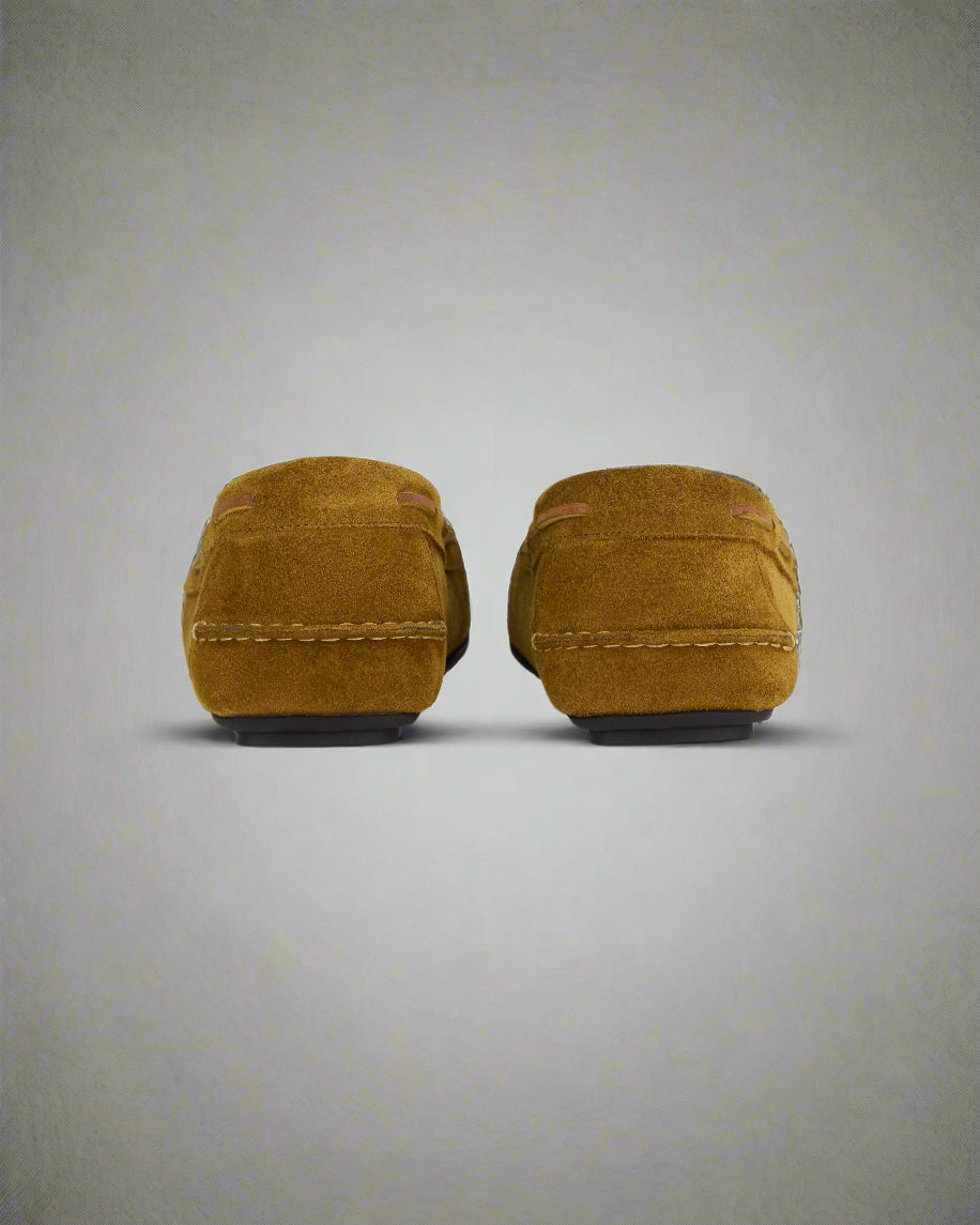 Vellano Branlow Suede Moccasins in Beige