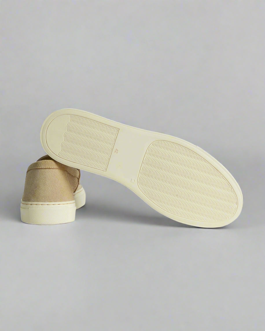 Vellano Marlewyn Suede Loafers in Beige