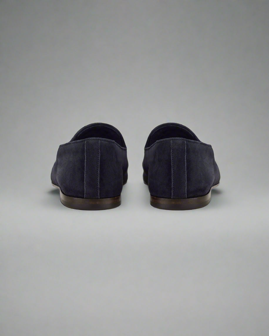 Vellano Vinatt Summer Loafers in Blue Suede
