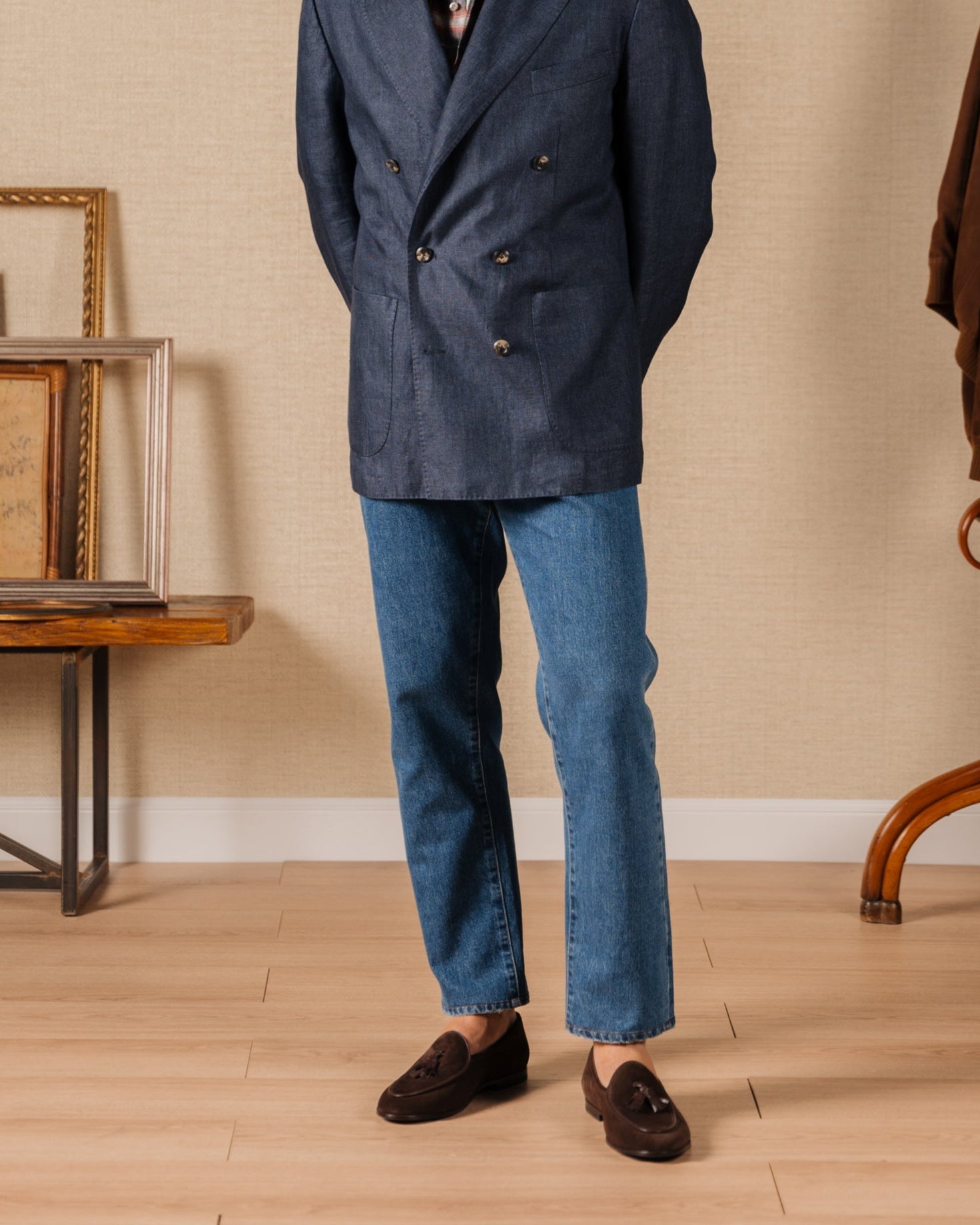 Vellano Bellagio Dark Brown Suede Loafers