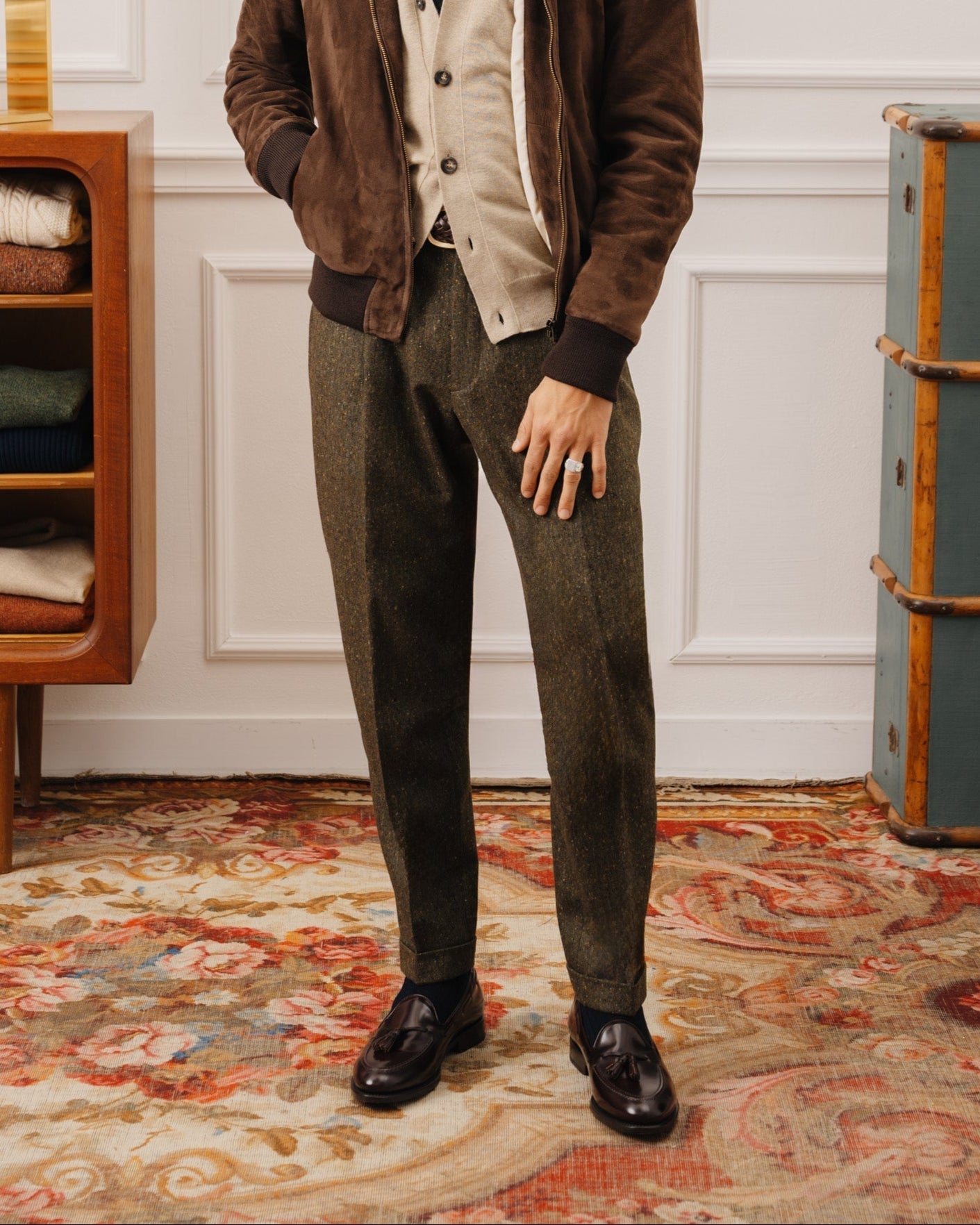 Vellano Halverton Burgundy Brown Tassel Loafers