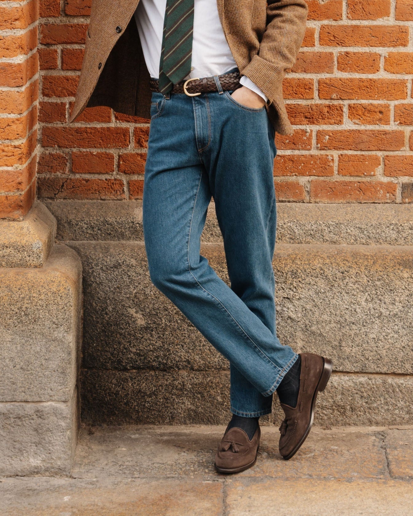 Vellano Halverton Dark Brown Suede Tassel Loafers