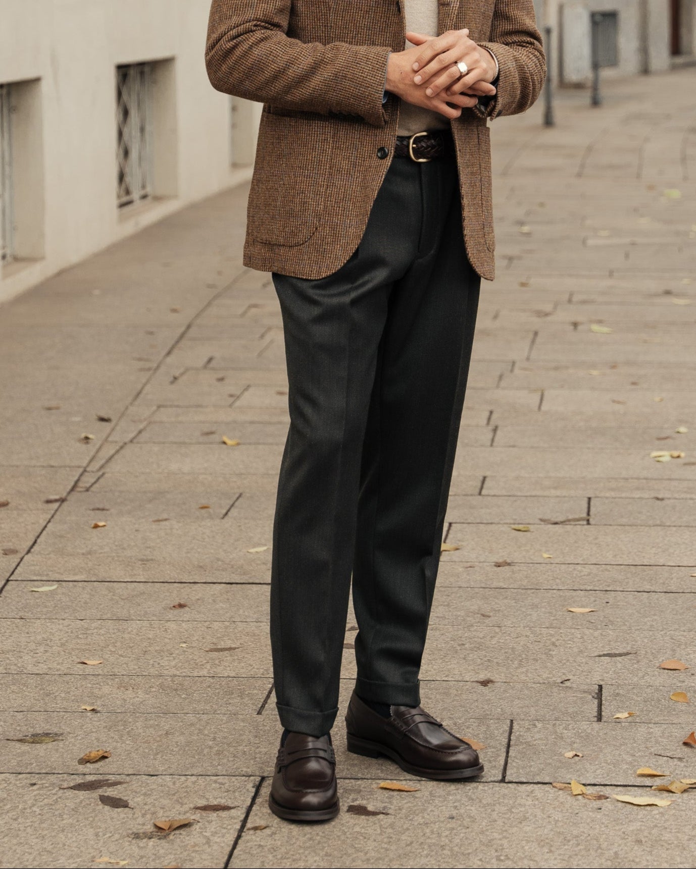 Vellano Harrowmere Heritage Penny Loafers – Dark Brown