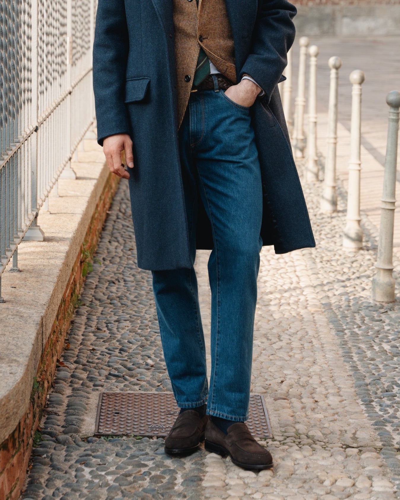 Vellano Harrowmere Suede Penny Loafers