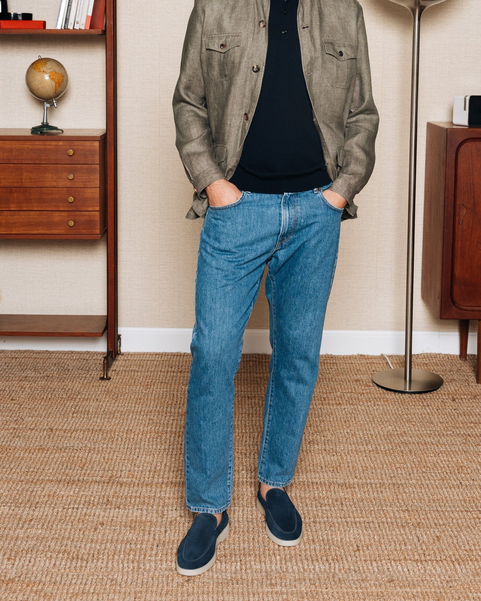 Vellano Calbridge Suede Loafers in Blue