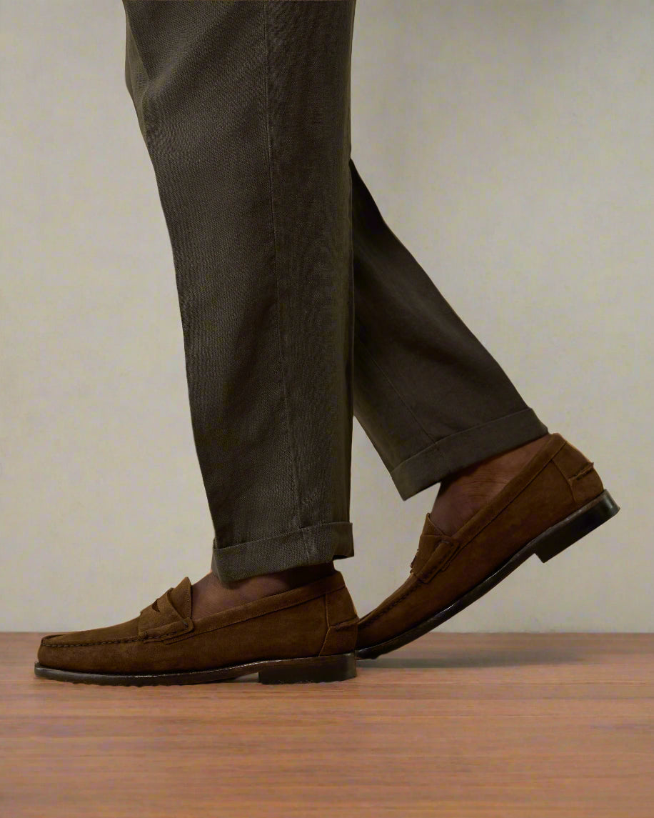 Vellano Tobacco Brown Penny Loafers