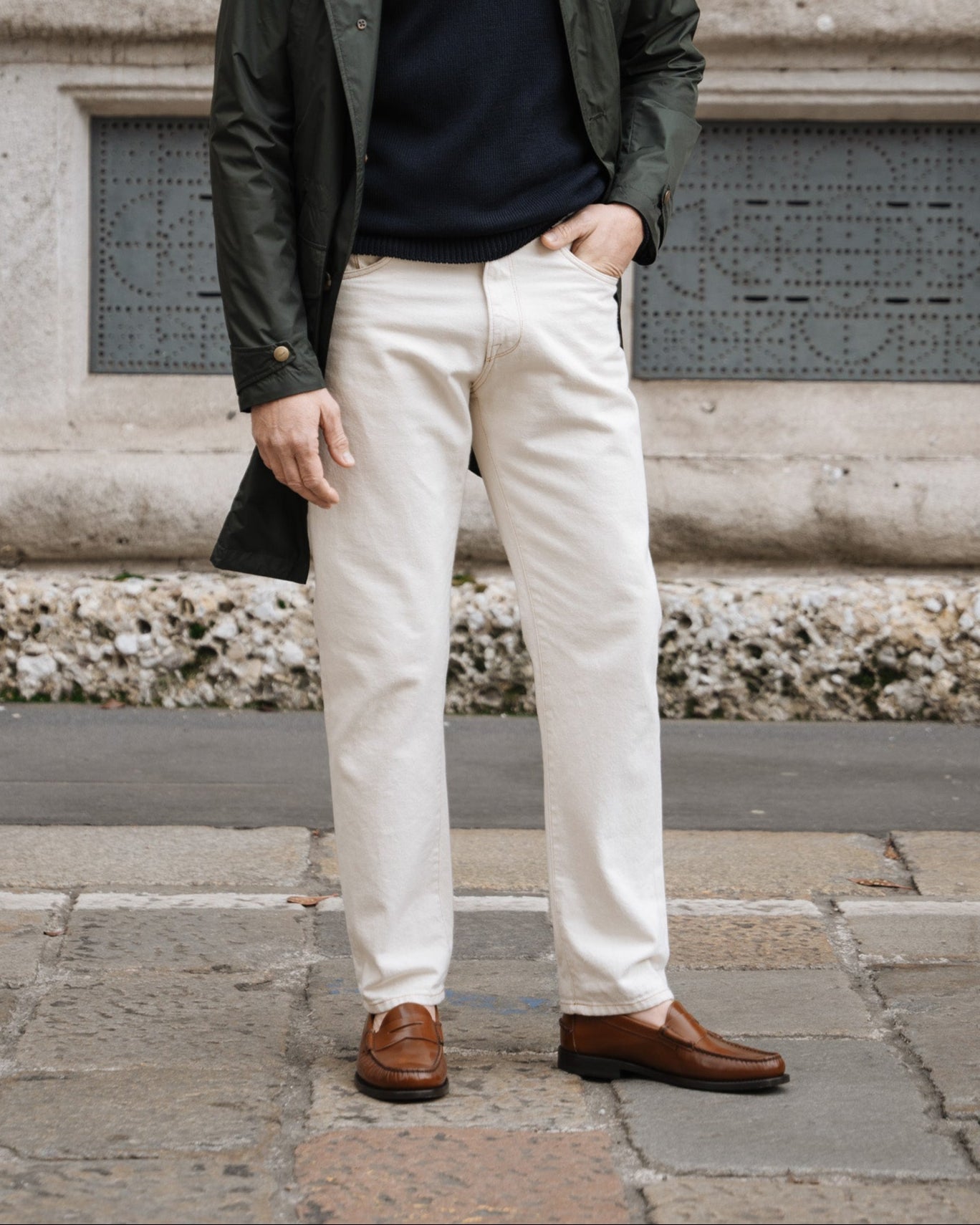 Vellano Cognac Penny Loafers