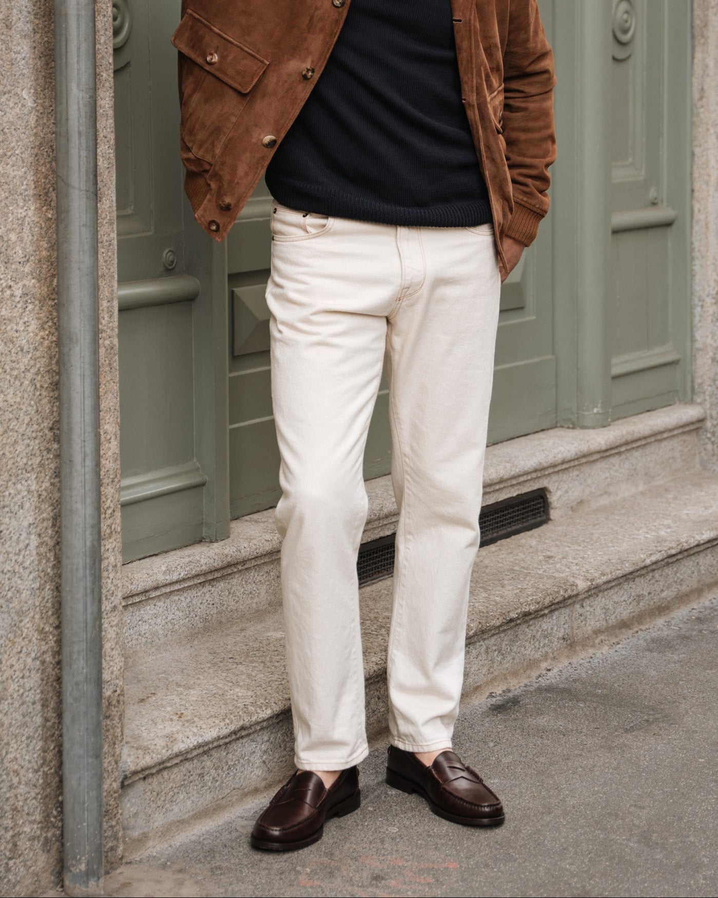 Vellano Dark Brown Penny Loafers