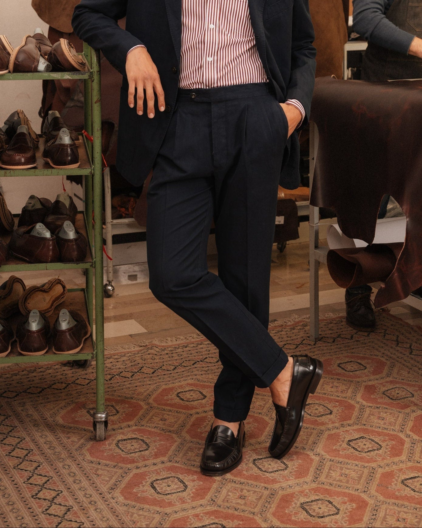 Vellano Dark Brown Penny Loafers