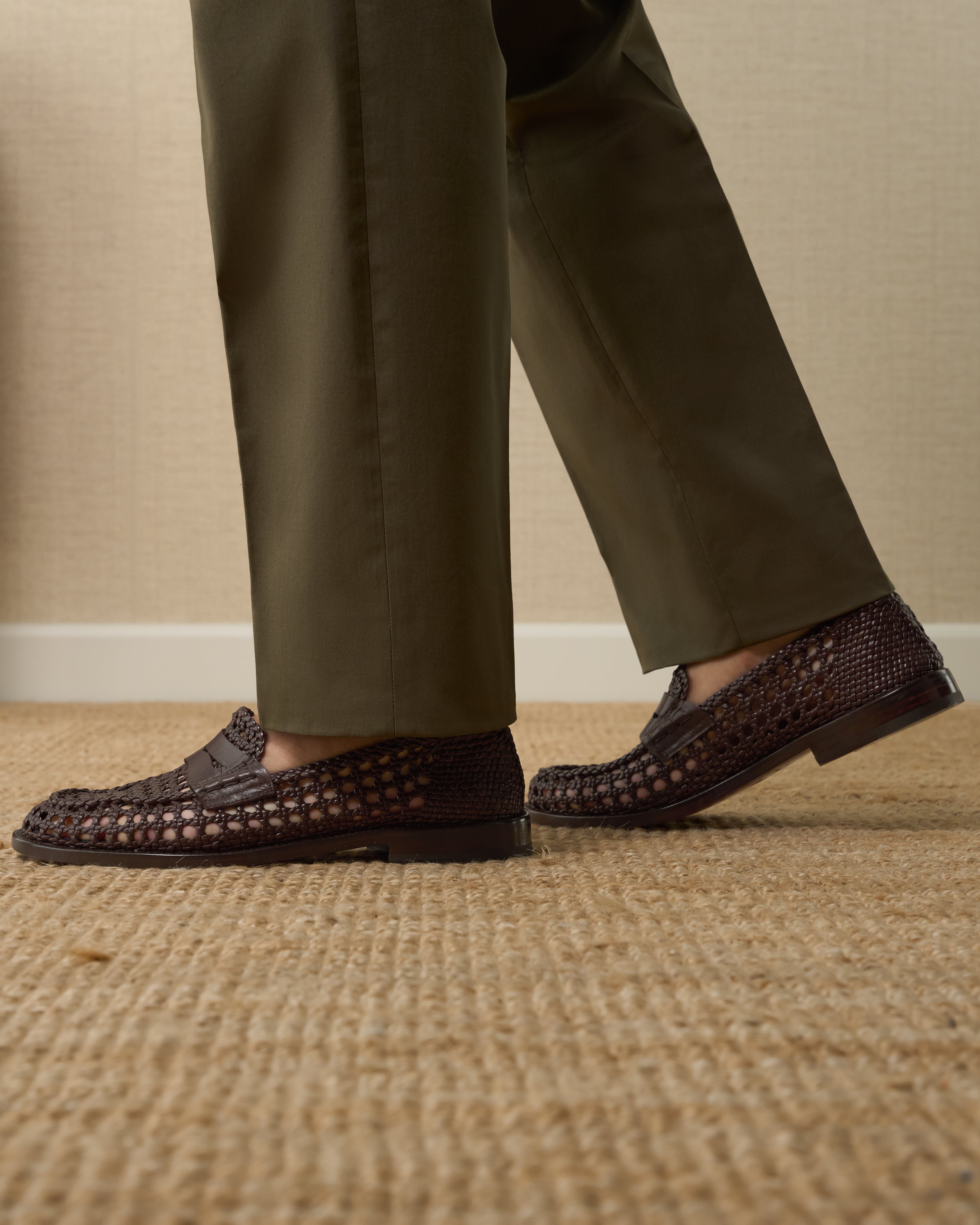 Vellano Dark Brown Penny Loafers