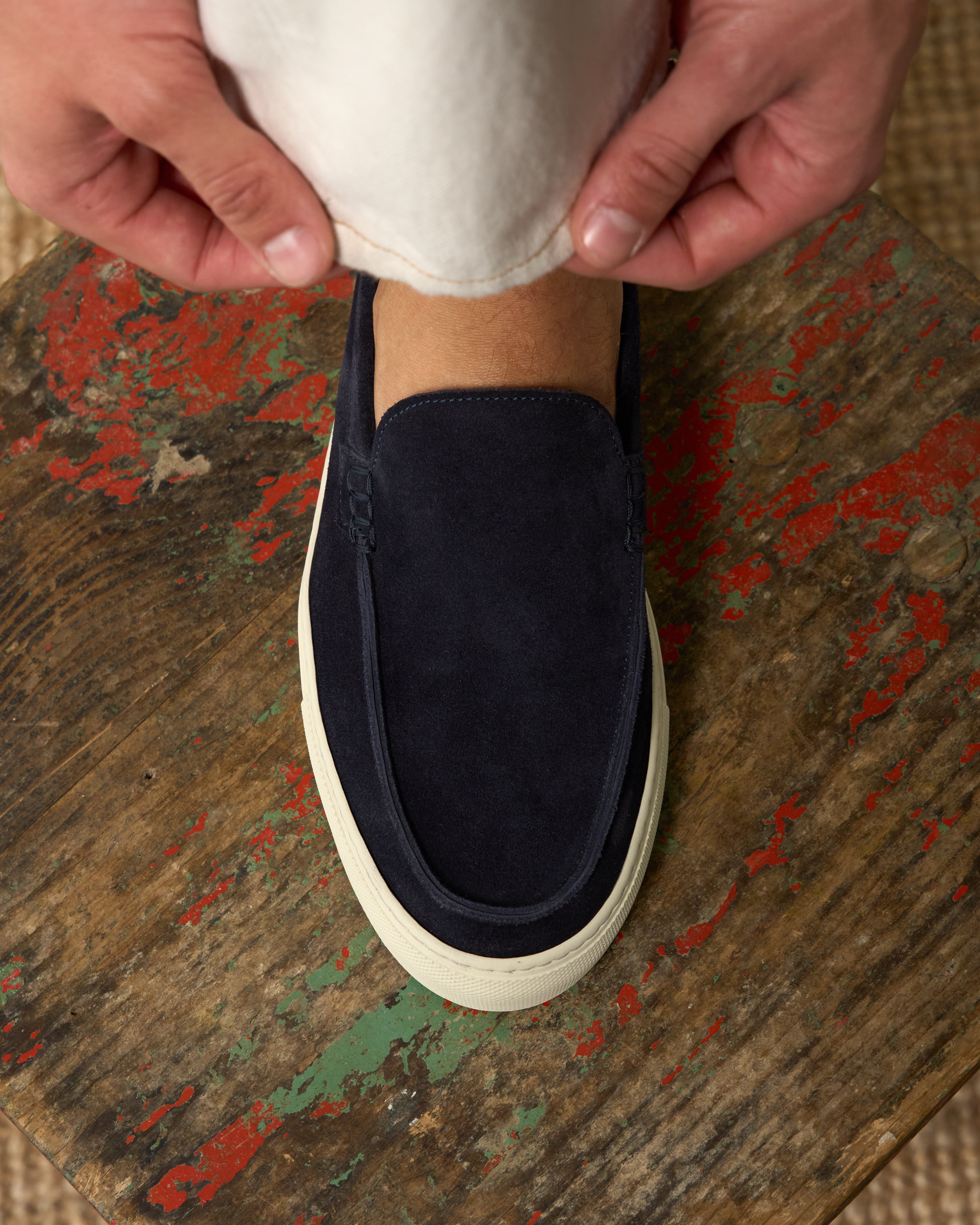 Vellano Branlow Suede Loafers in Blue