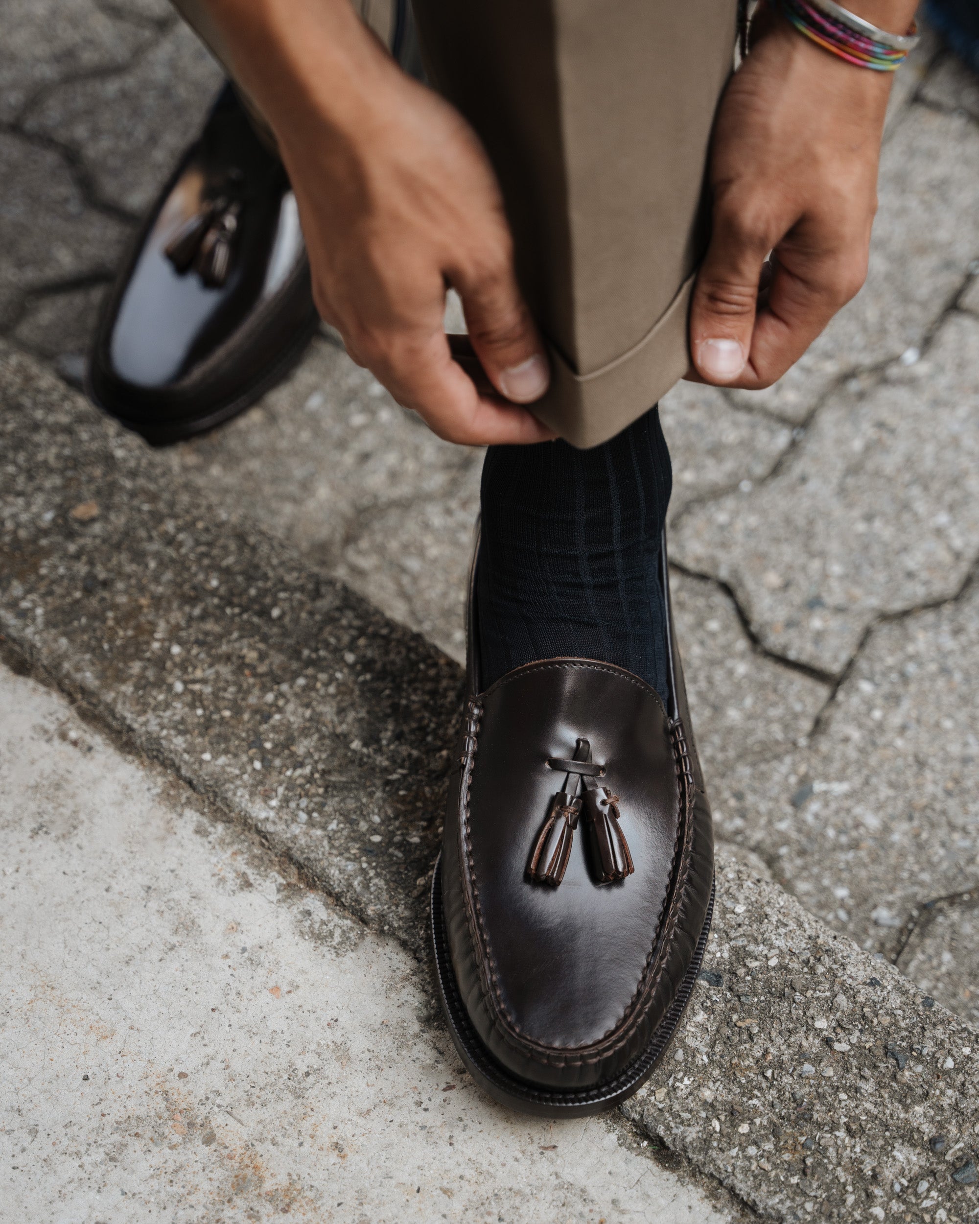 Vellano Marusee Dark Brown Leather Loafers