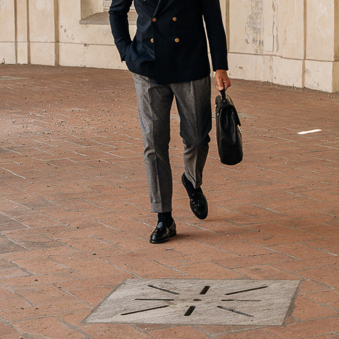 Vellano Halverton Black Abraded Tassel Loafers