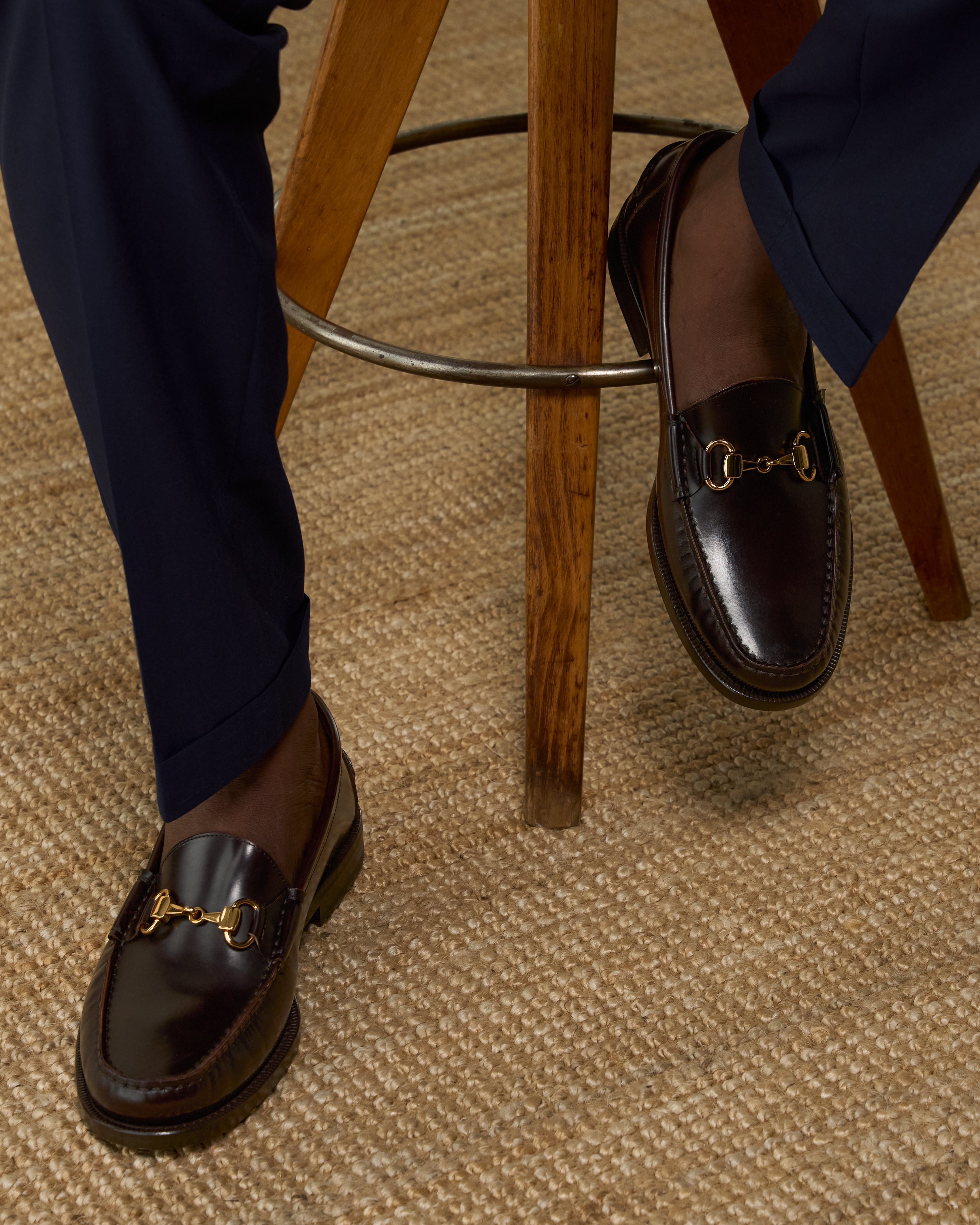 Vellano Raiser Black Leather Loafers