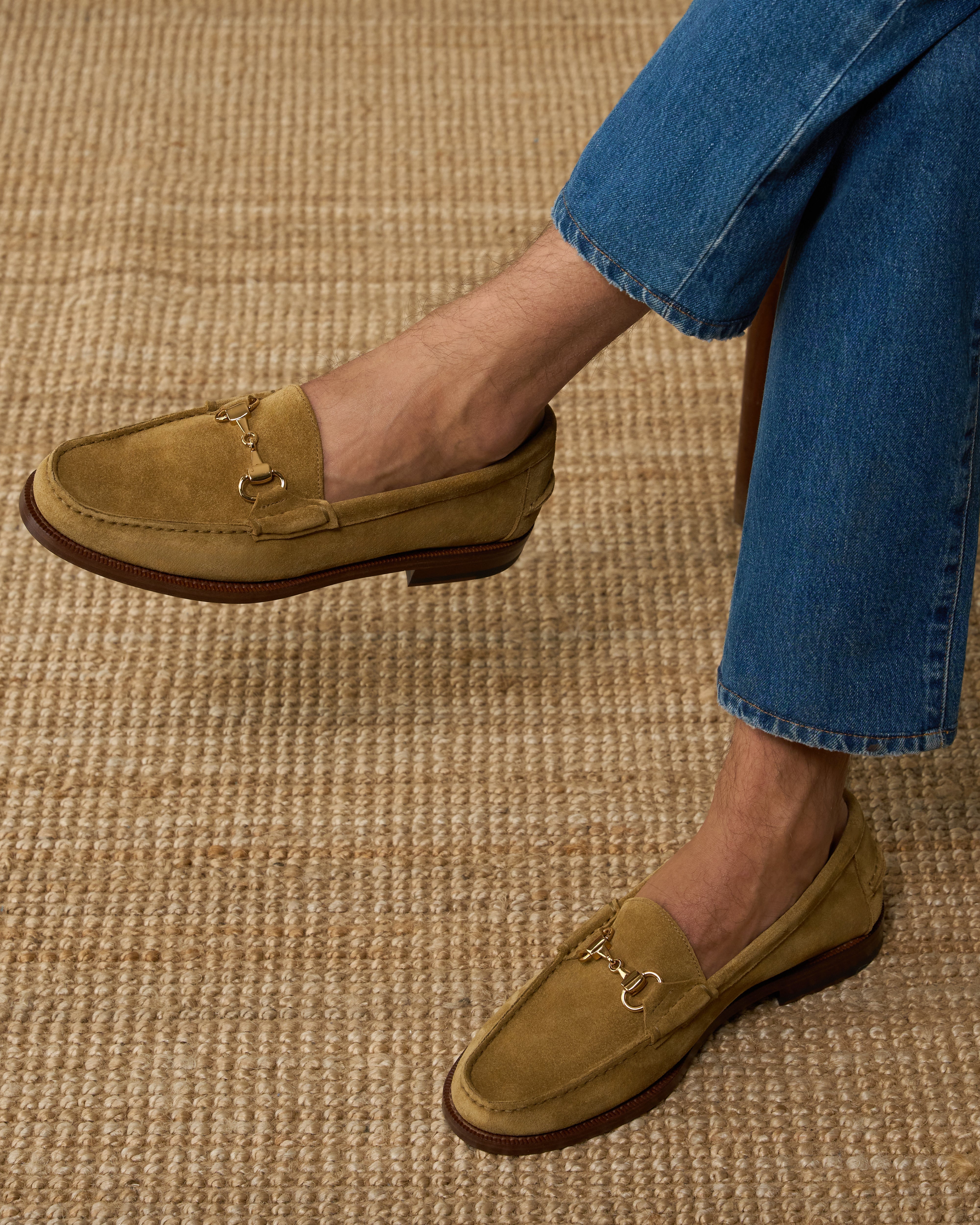 Vellano Raiser Beige Leather Loafers