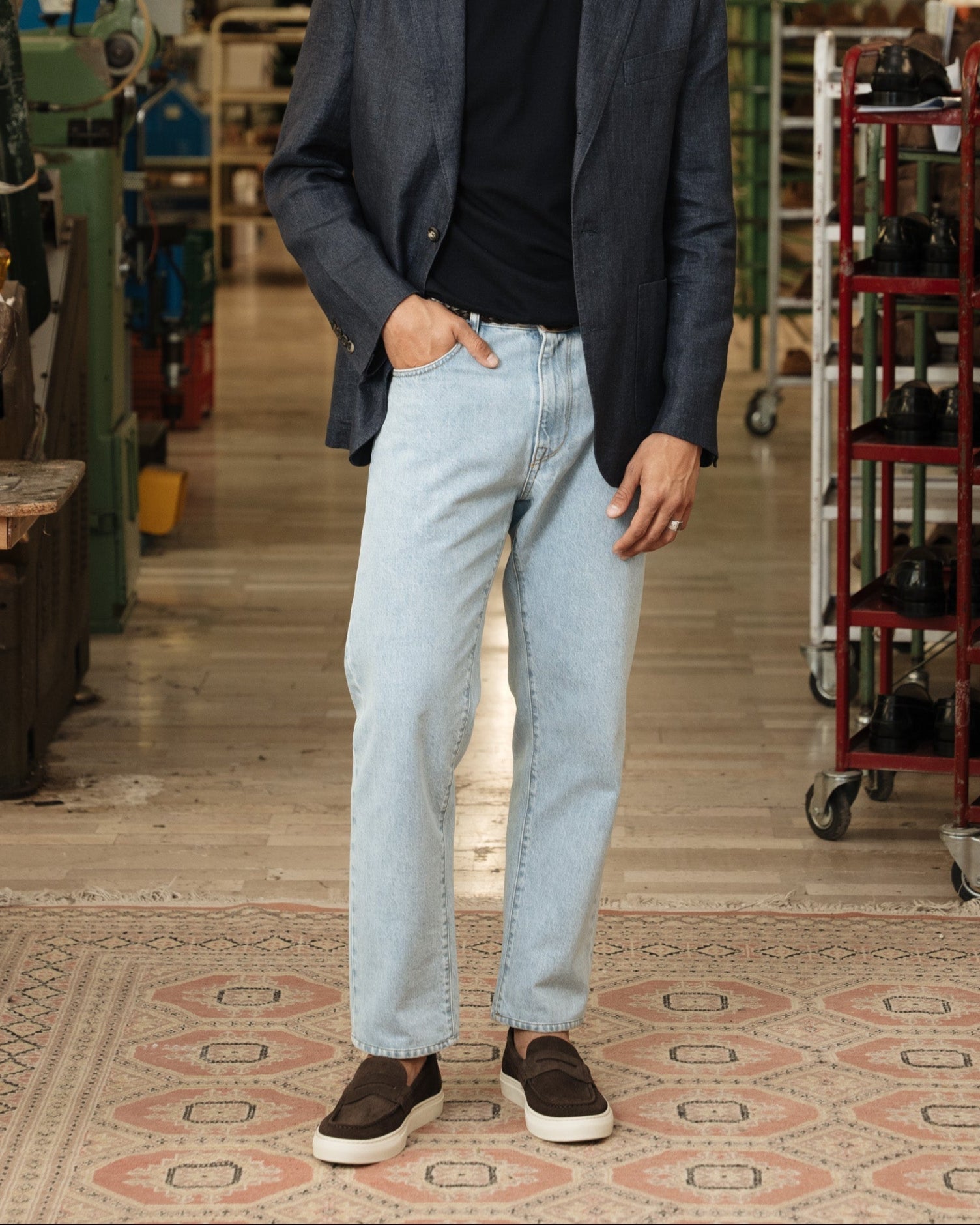 Vellano Marlewyn Suede Loafers in Dark Brown