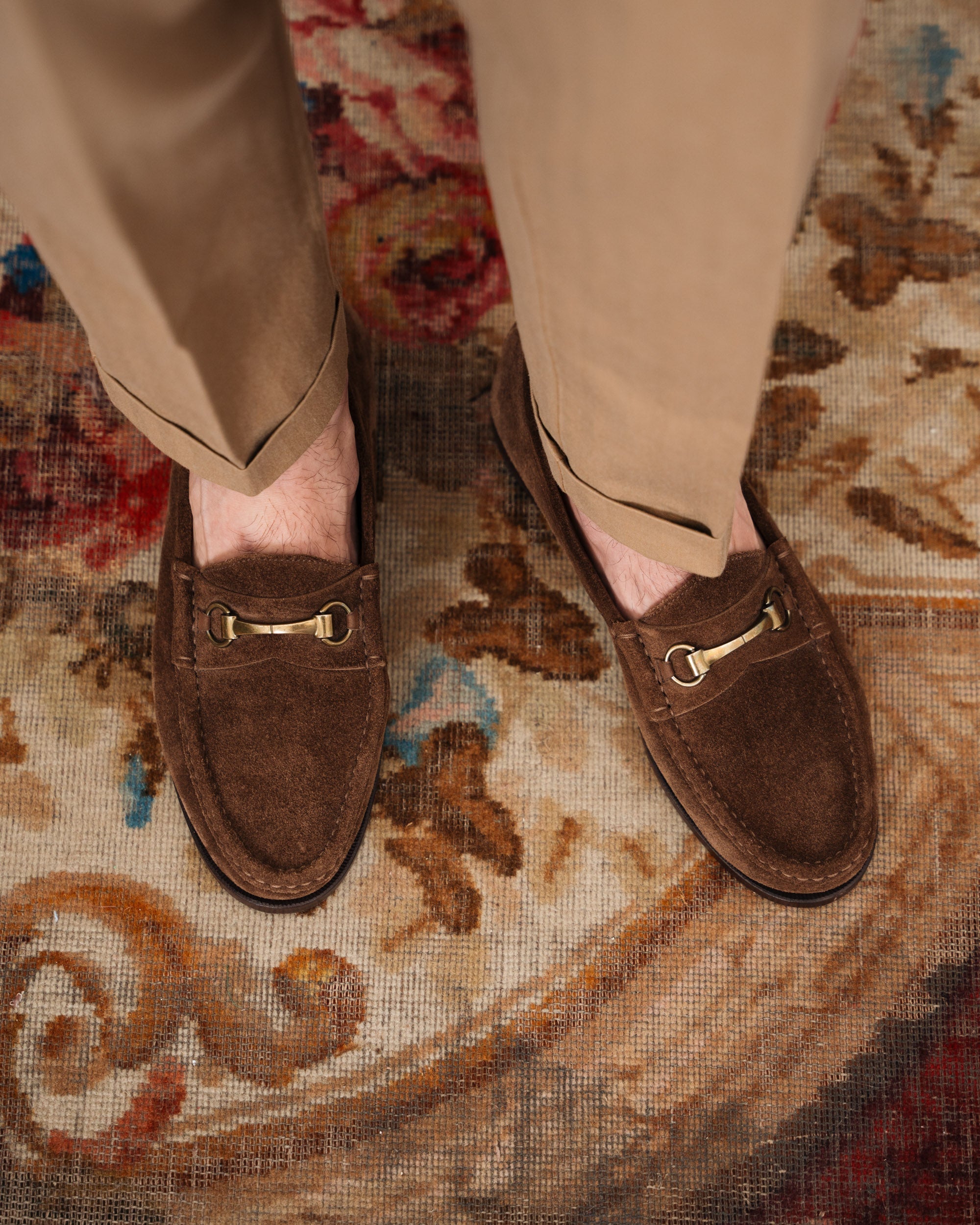Vellano Milano Brown Suede Loafers