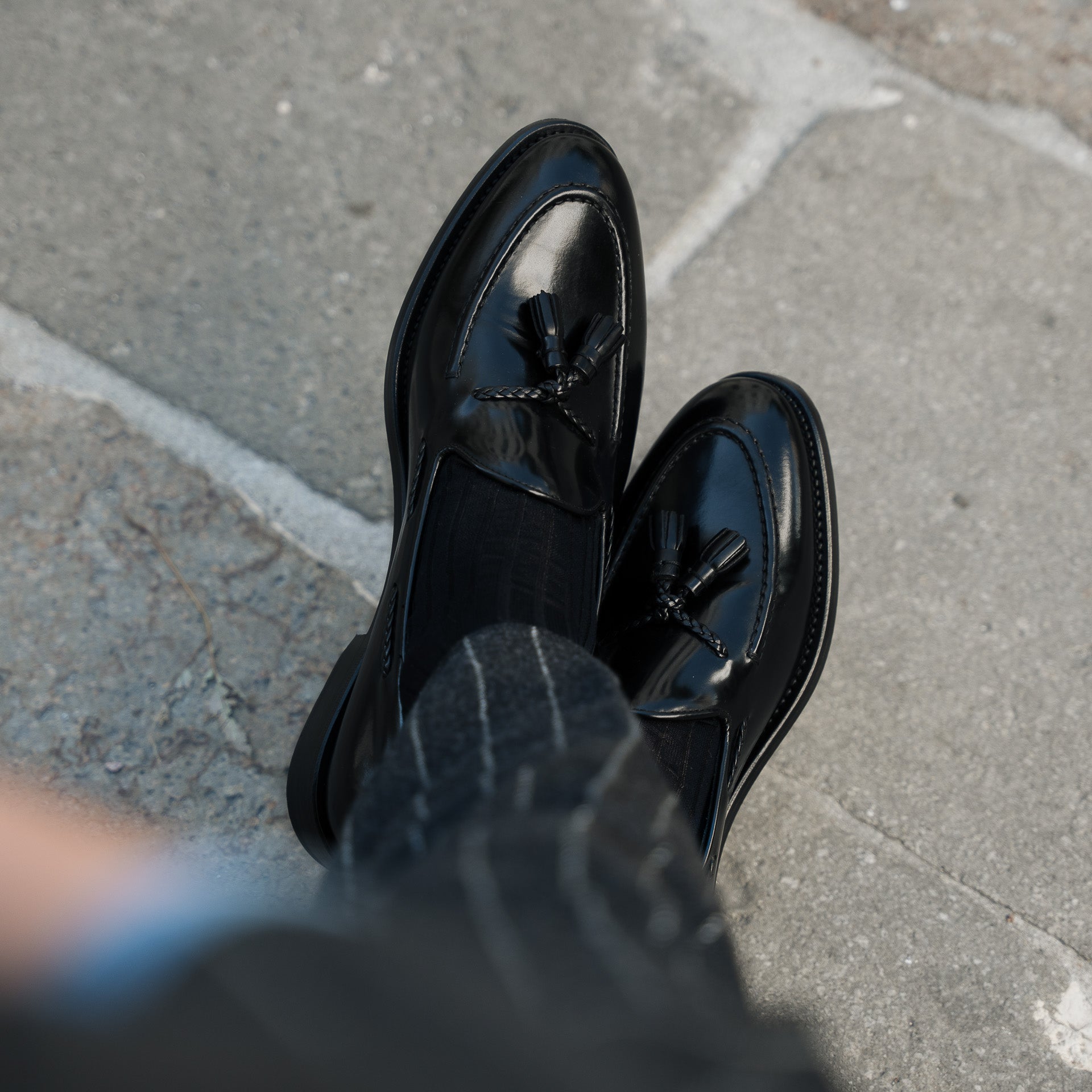 Vellano Ashmoor Black Leather Loafers