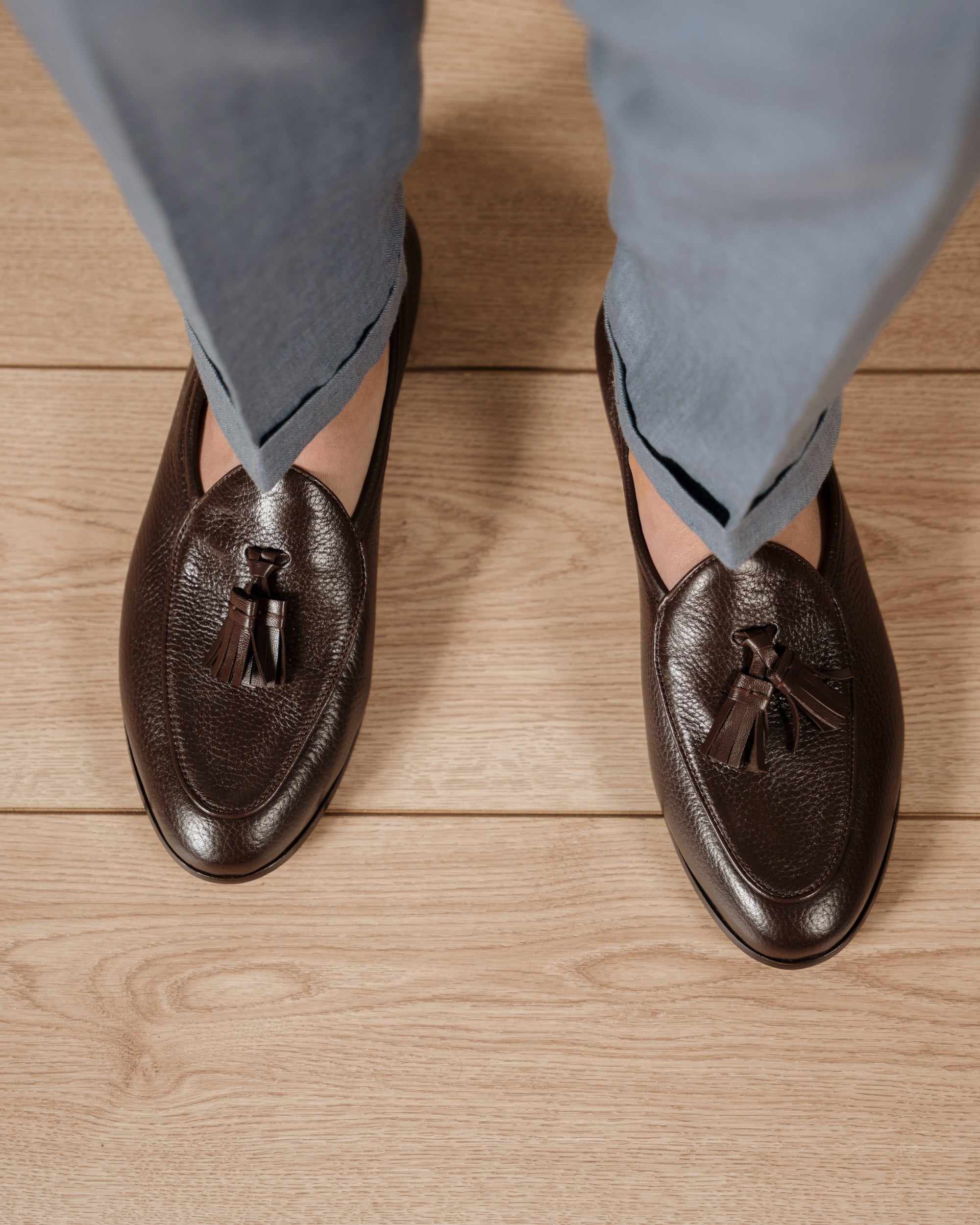 Vellano Bellagio Dark Brown Leather Loafers