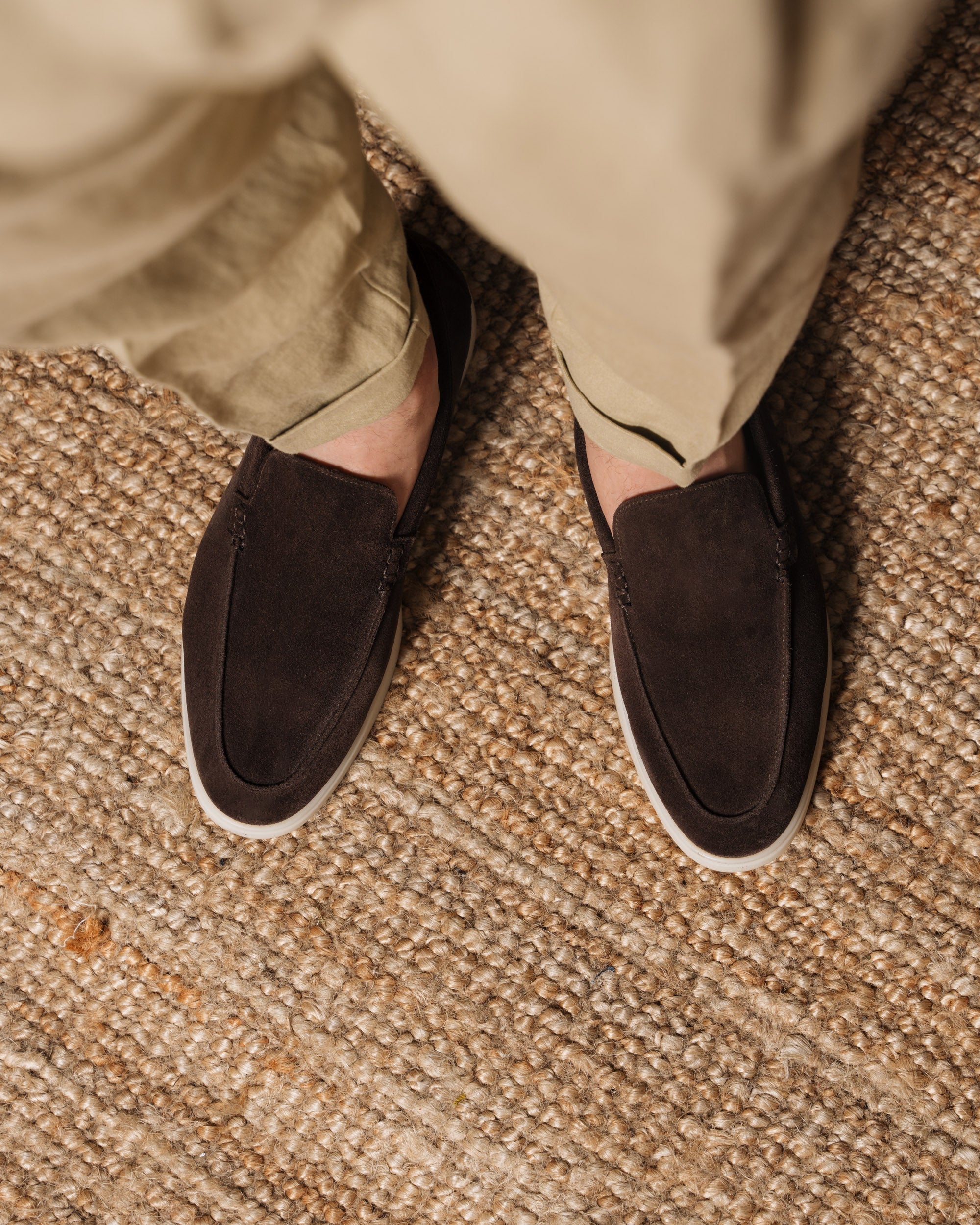 Vellano Calbridge Suede Loafers in Dark Brown