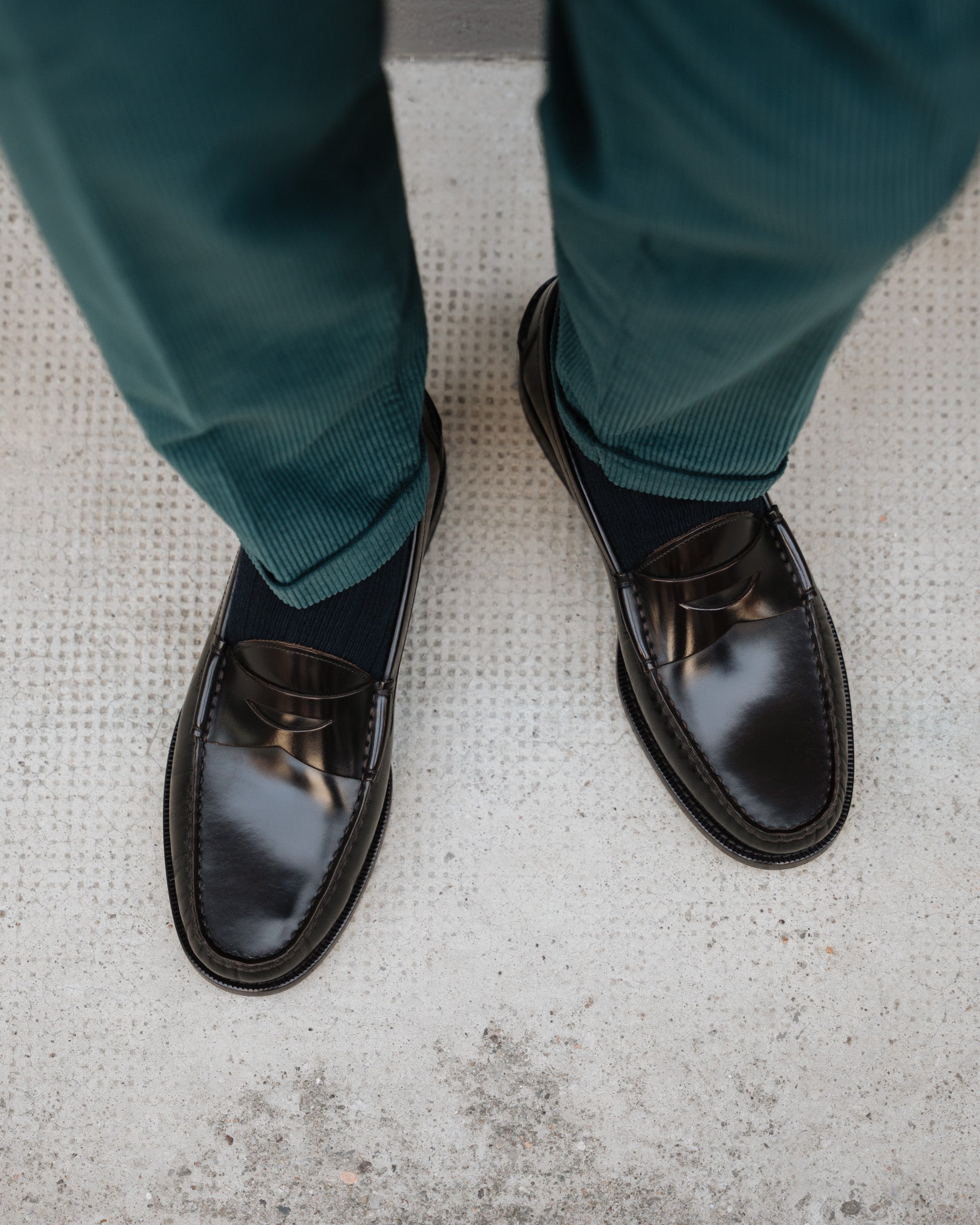 Vellano Dark Brown Penny Loafers