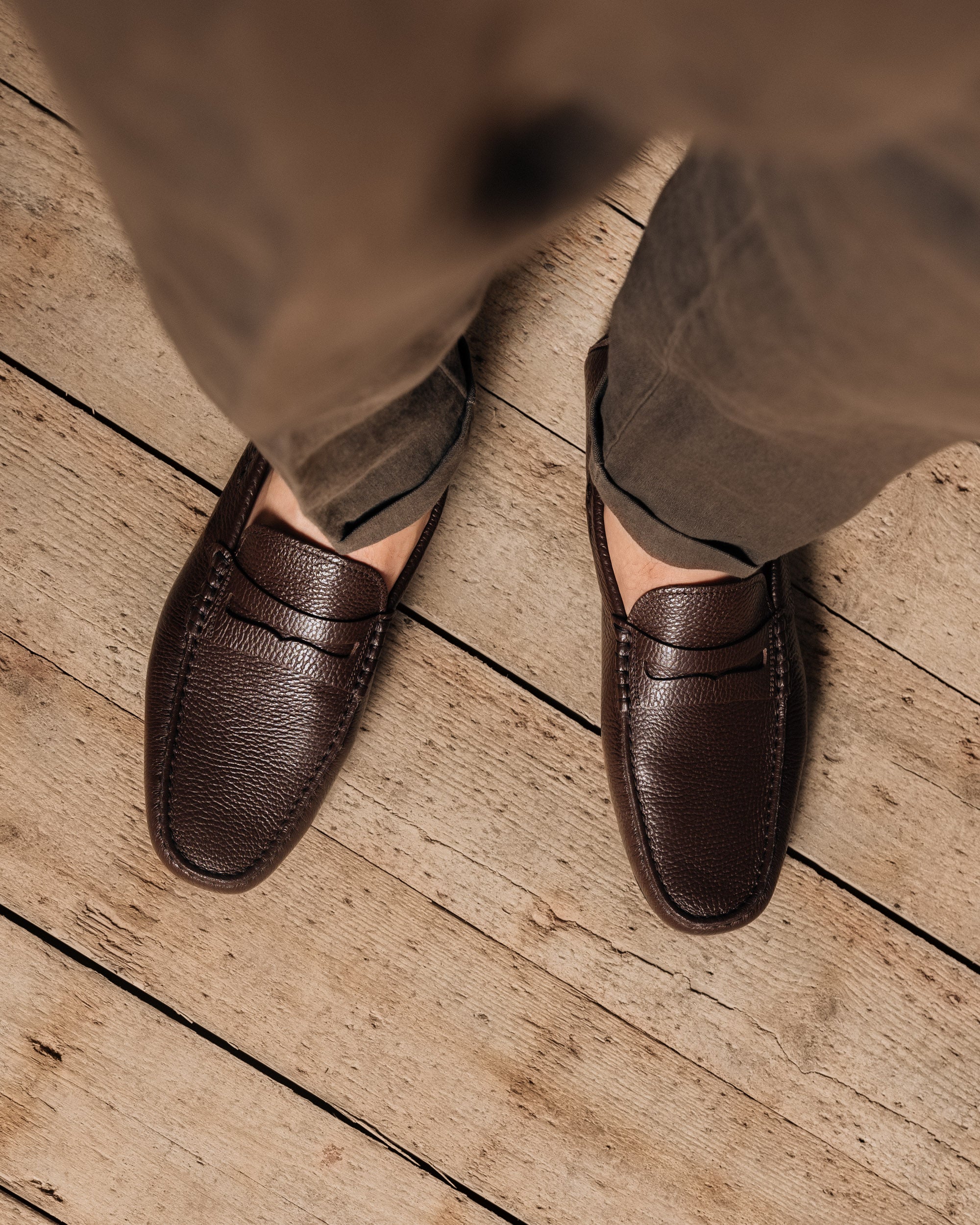 Vellano Eldwynd Brown Leather Moccasins