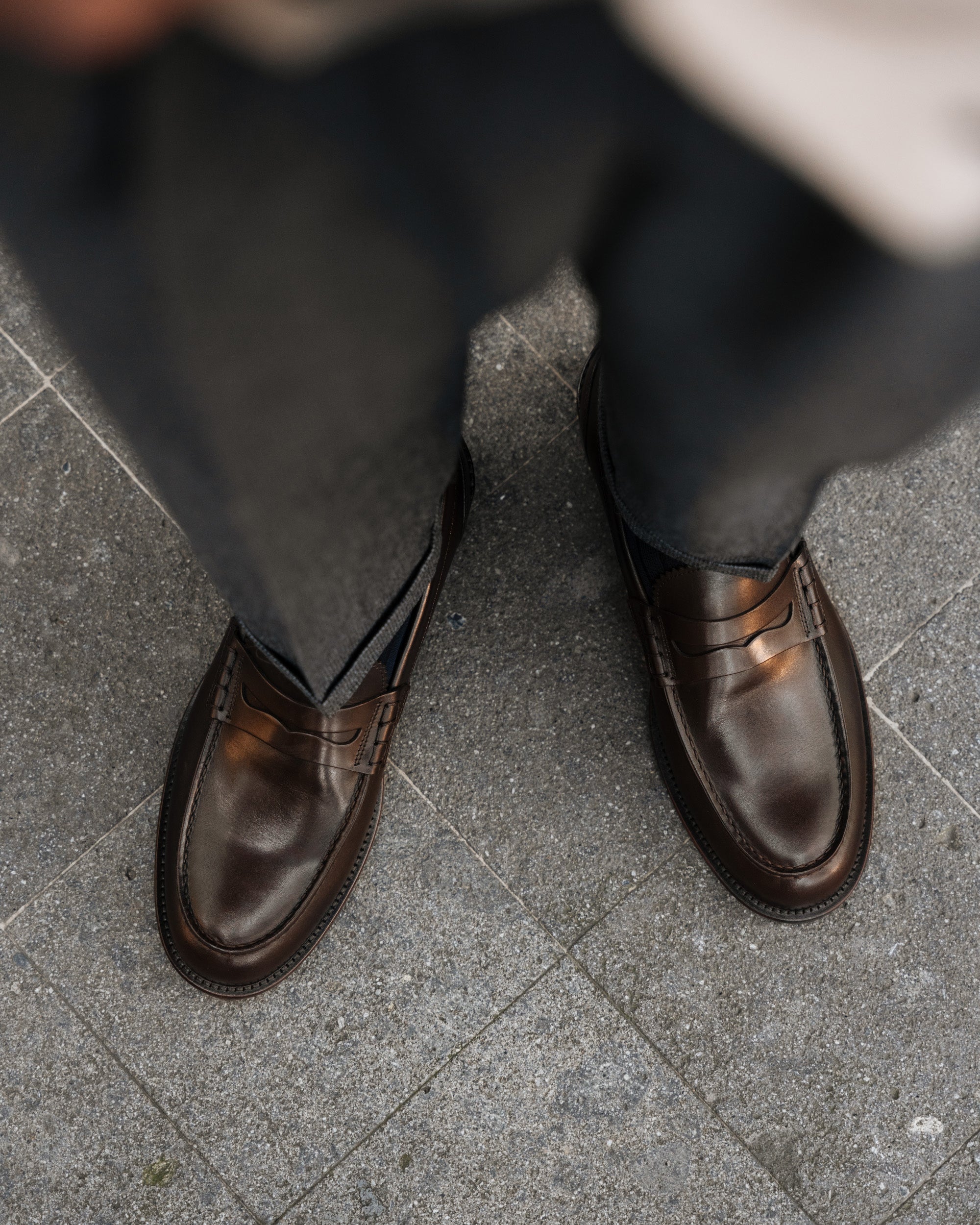Vellano Deep Brown Penny Loafers