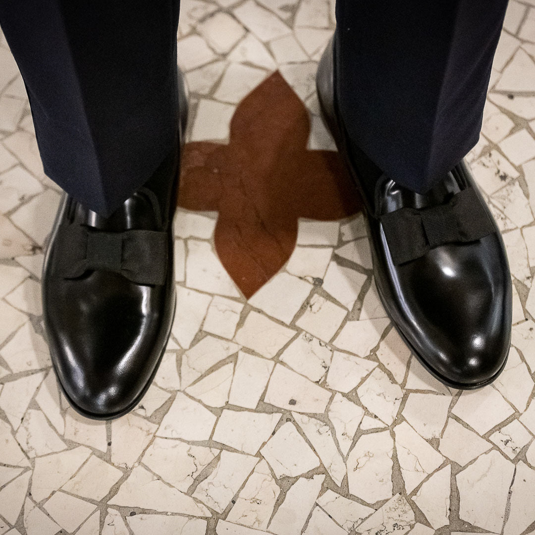 Vellano Merivale Black Belgian Leather Loafers