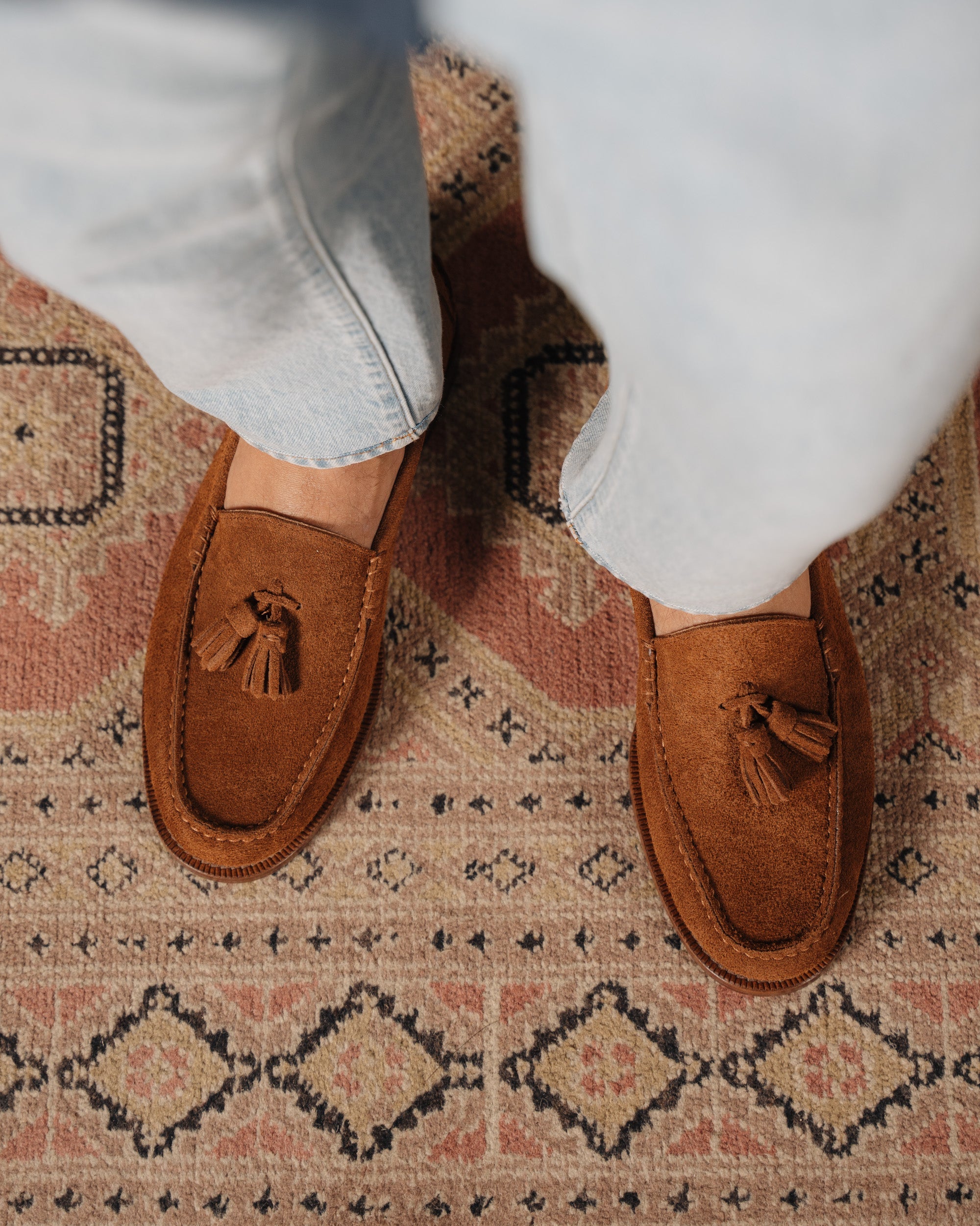 Vellano Marusee Tobacco Suede Loafers