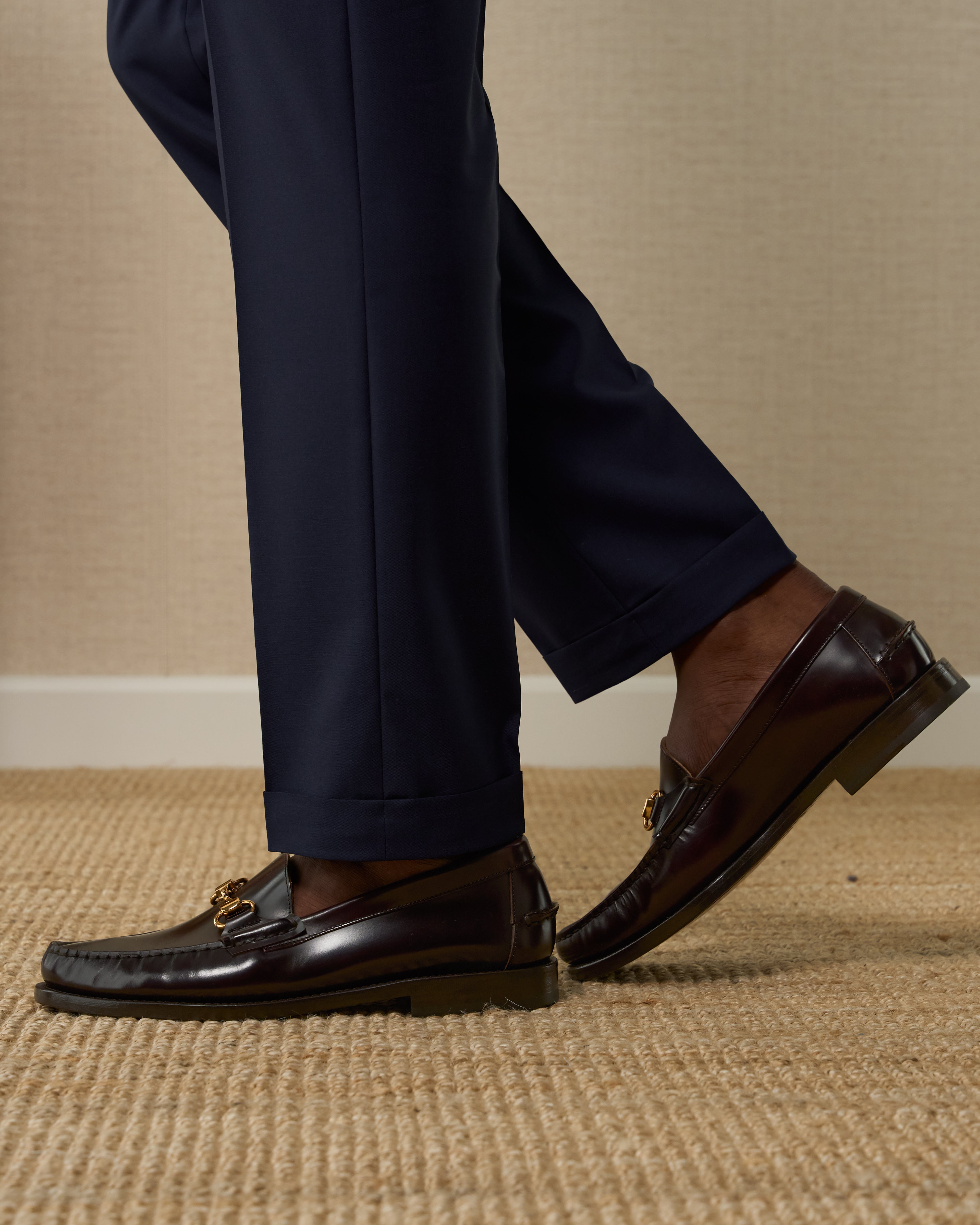 Vellano Raiser Black Leather Loafers