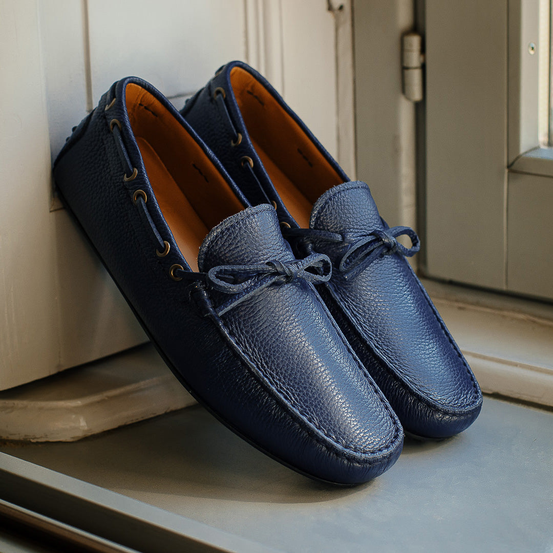 Vellano Eldwynd Blue Hammered Moccasins