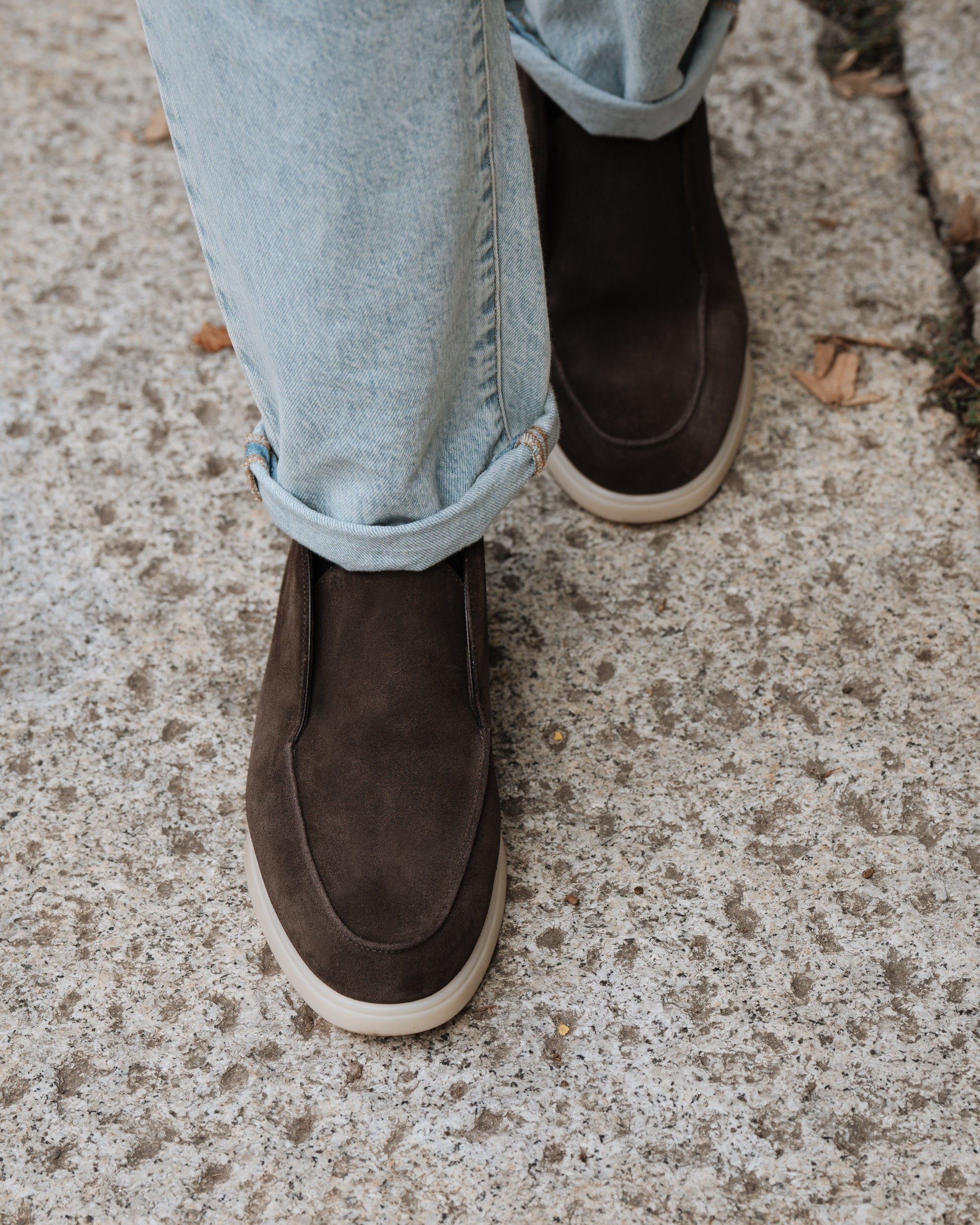 Vellano Bramleigh Dark Brown Suede Loafers