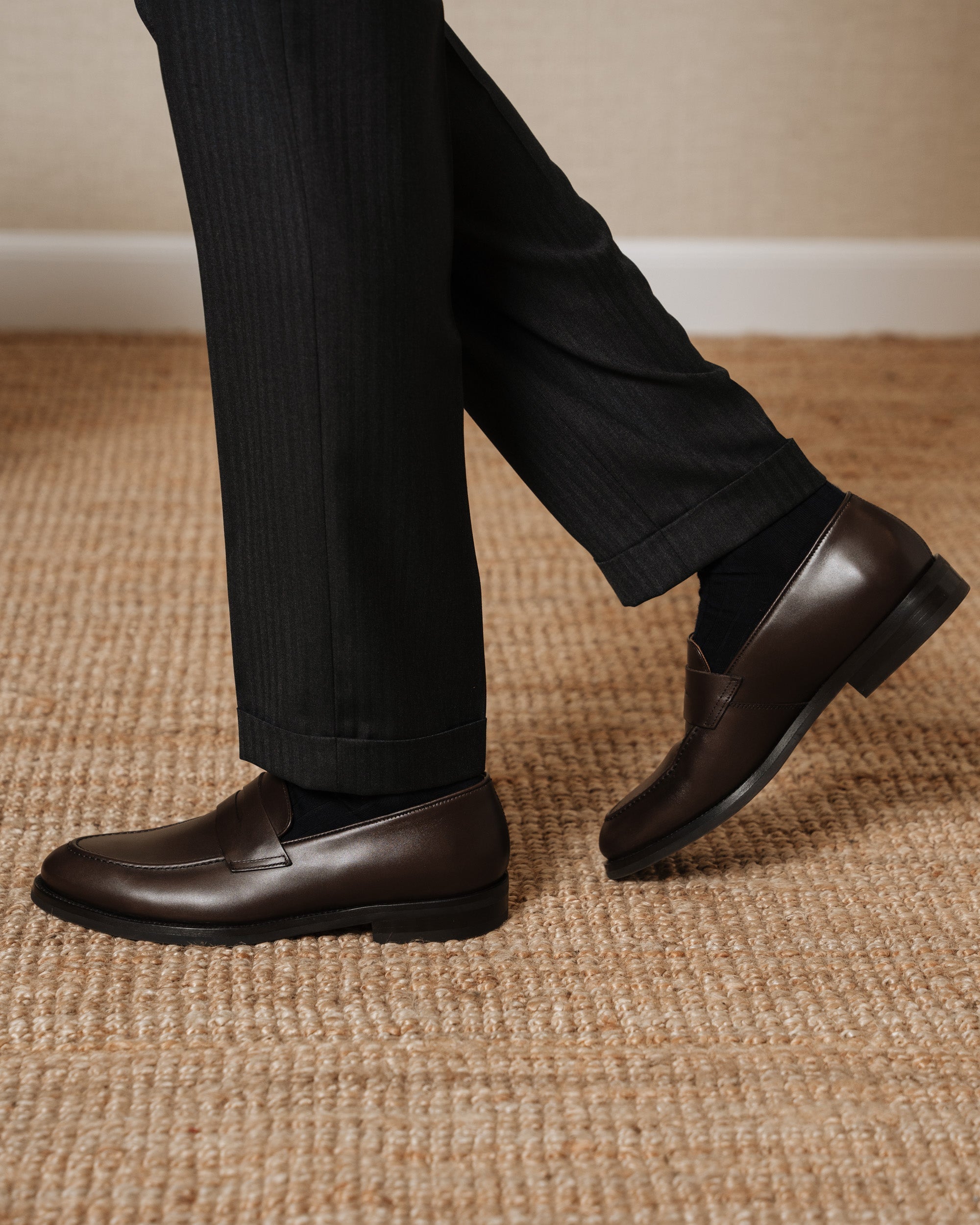 Vellano Harrowmere Tapered Dark Brown Loafers