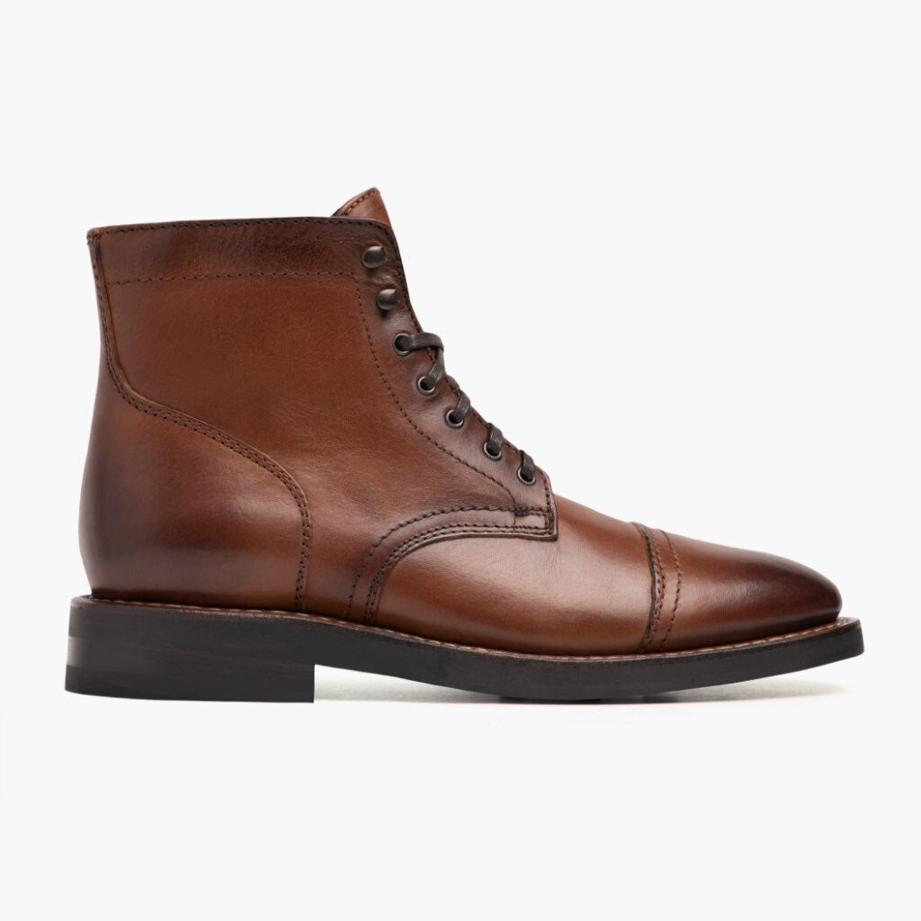 Vellano Frontier Goodyear Welt Lace-Up Leather Boot – Brandy Brown